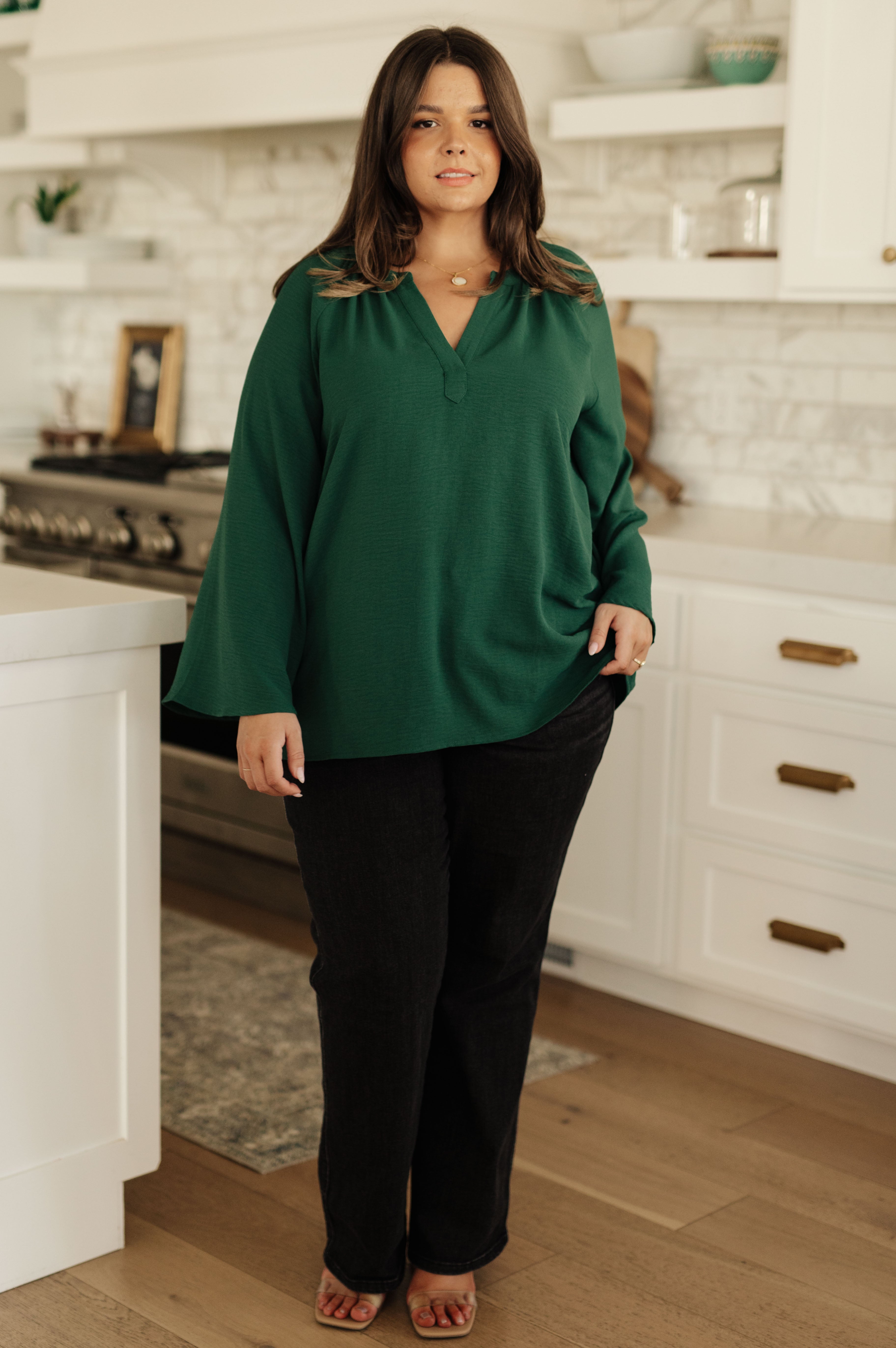 Climb On V-Neck Blouse - Charming Charlie