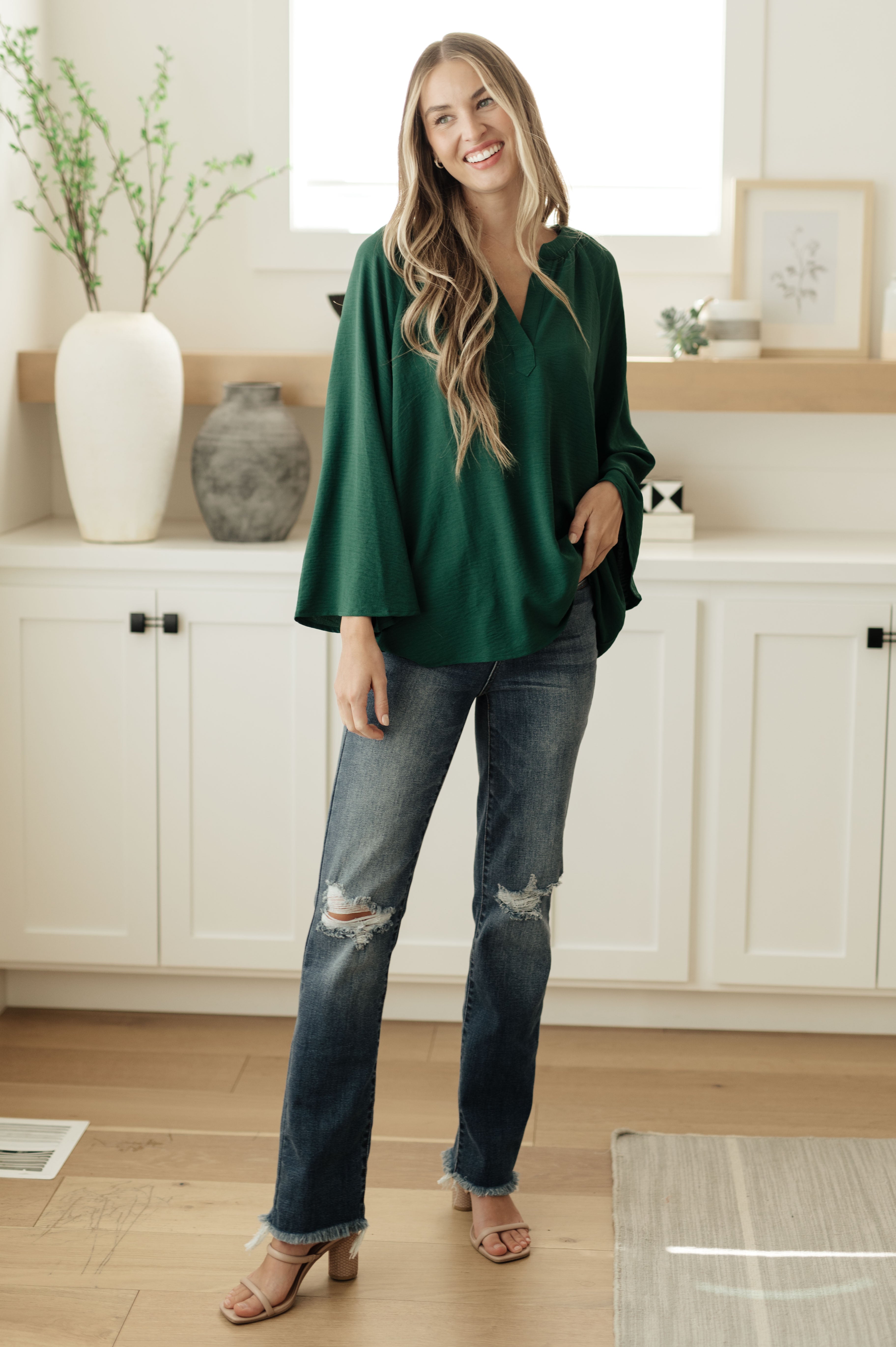 Climb On V-Neck Blouse - Charming Charlie