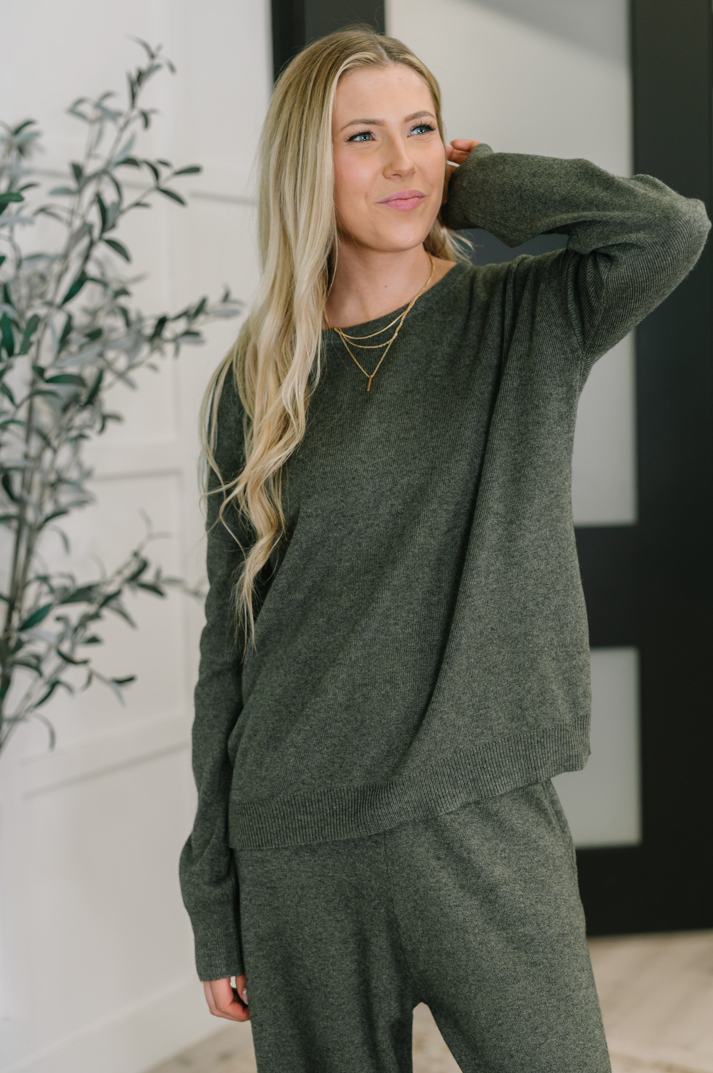 Clove Sweater in Moss - Charming Charlie