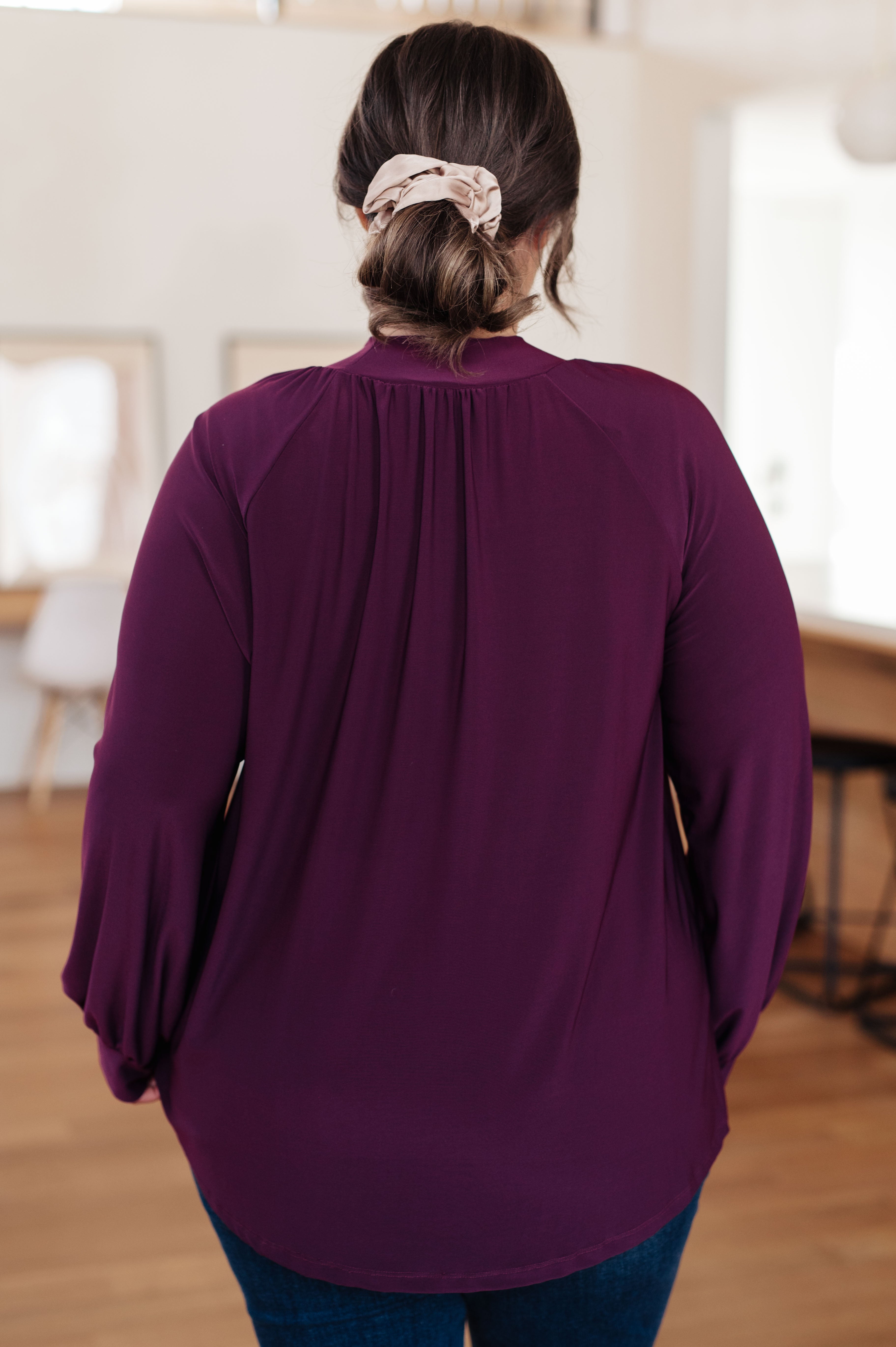 Closing Time Mock Neck Blouse - Charming Charlie