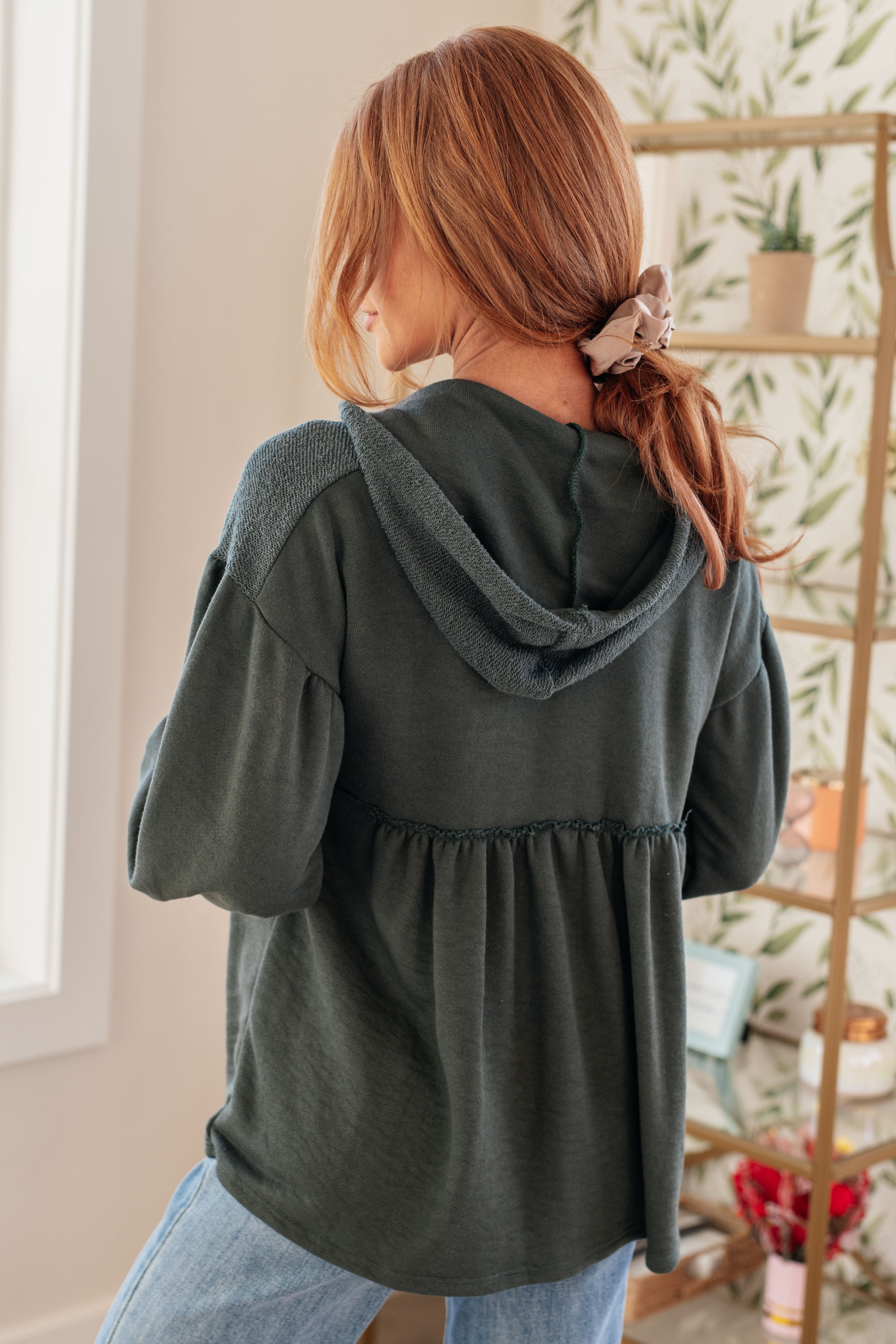She's Not Wrong Hooded V-Neck Pullover - Charming Charlie