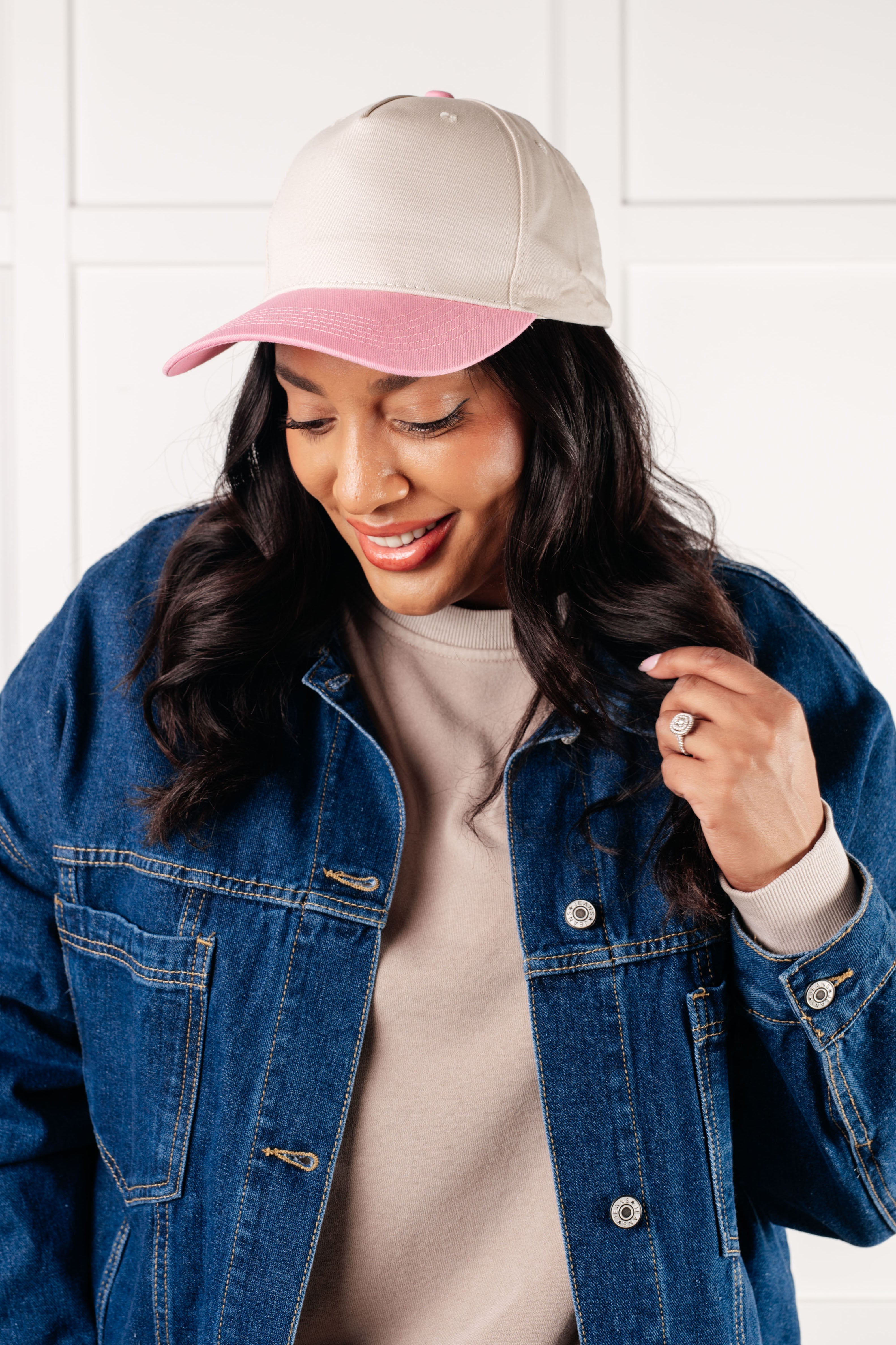Come Hither Two Tone Canvas Cap Set - Charming Charlie