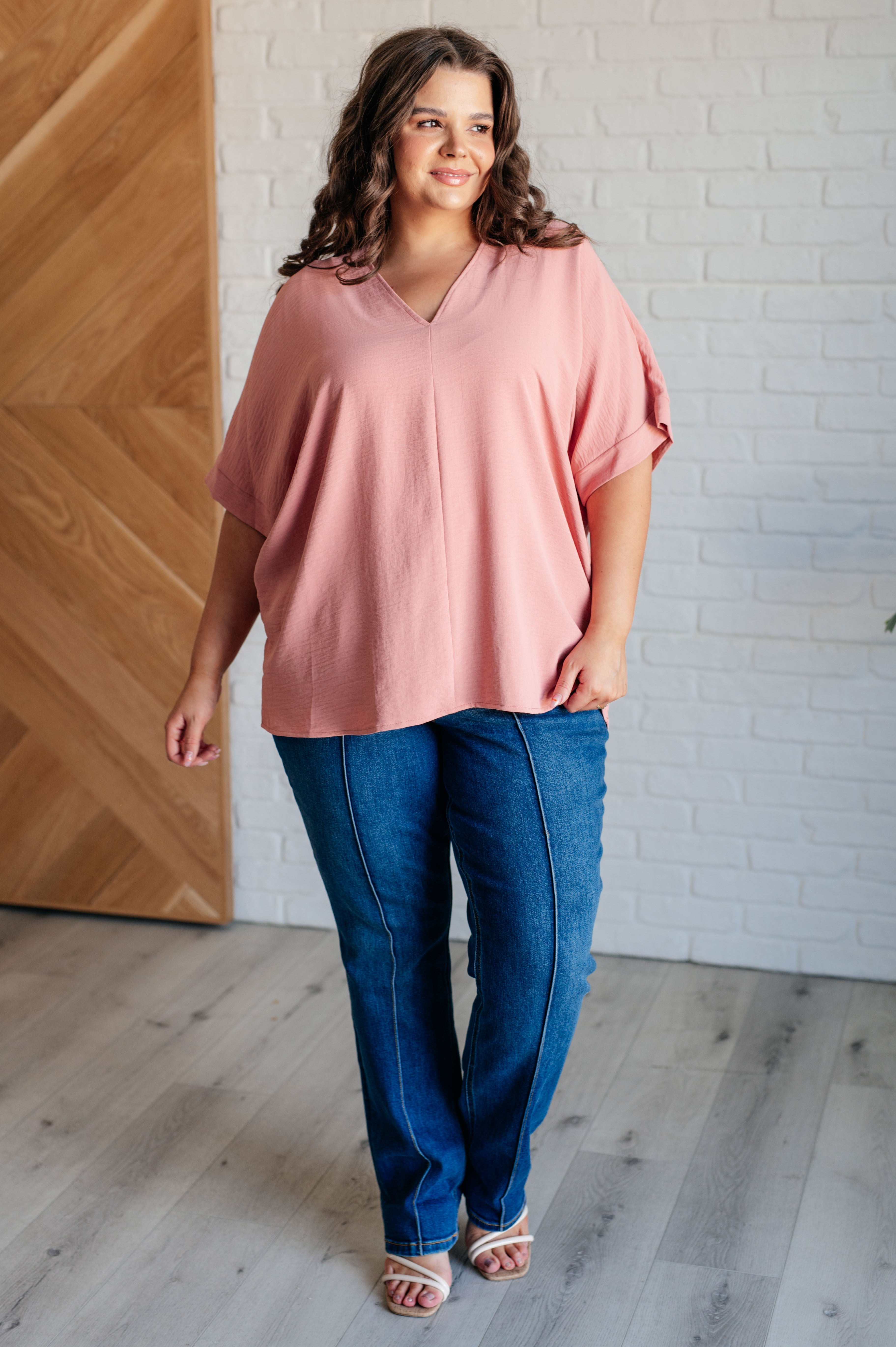 Contrary to Popular Belief V-Neck Blouse - Charming Charlie