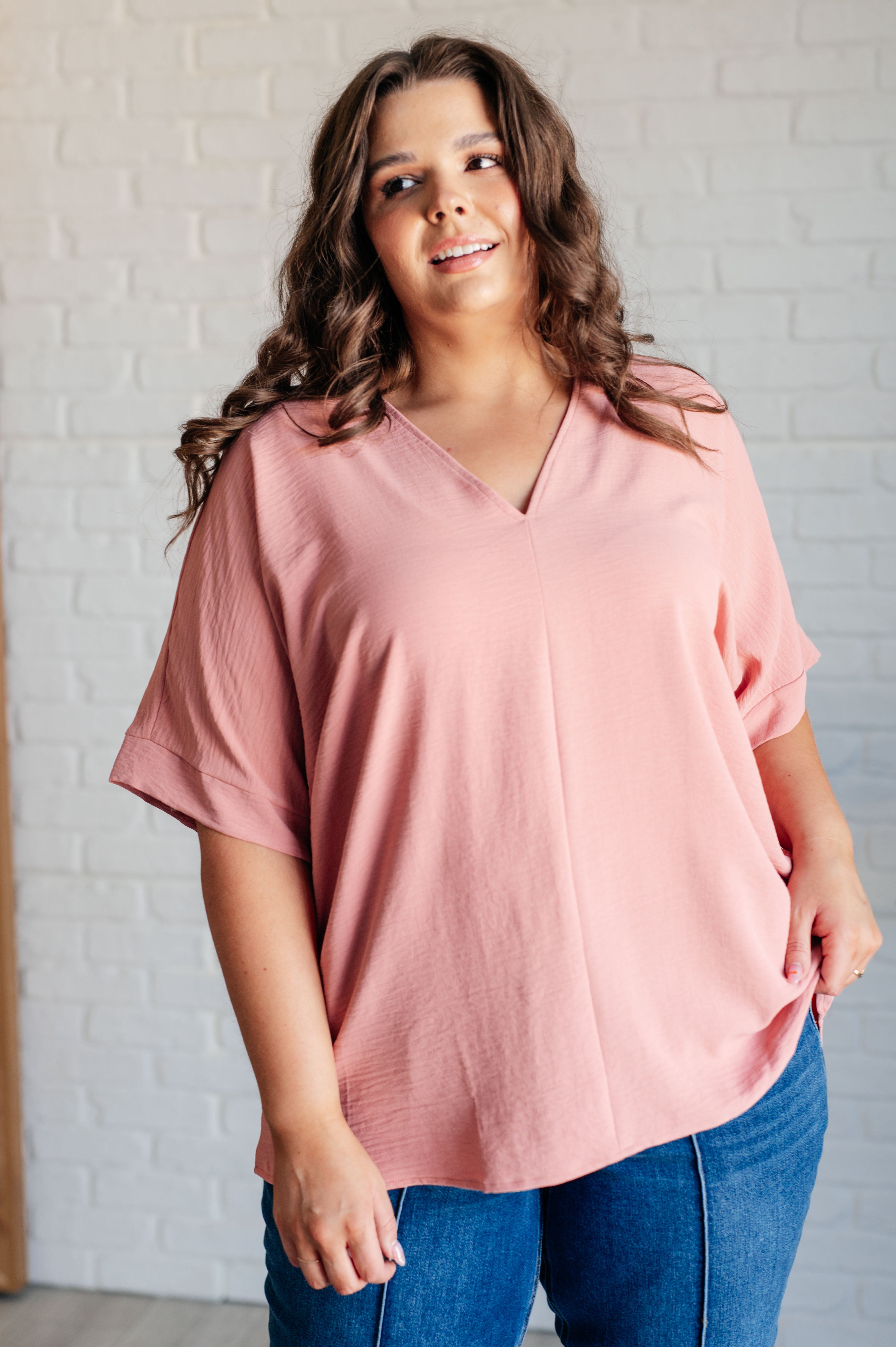Contrary to Popular Belief V-Neck Blouse - Charming Charlie