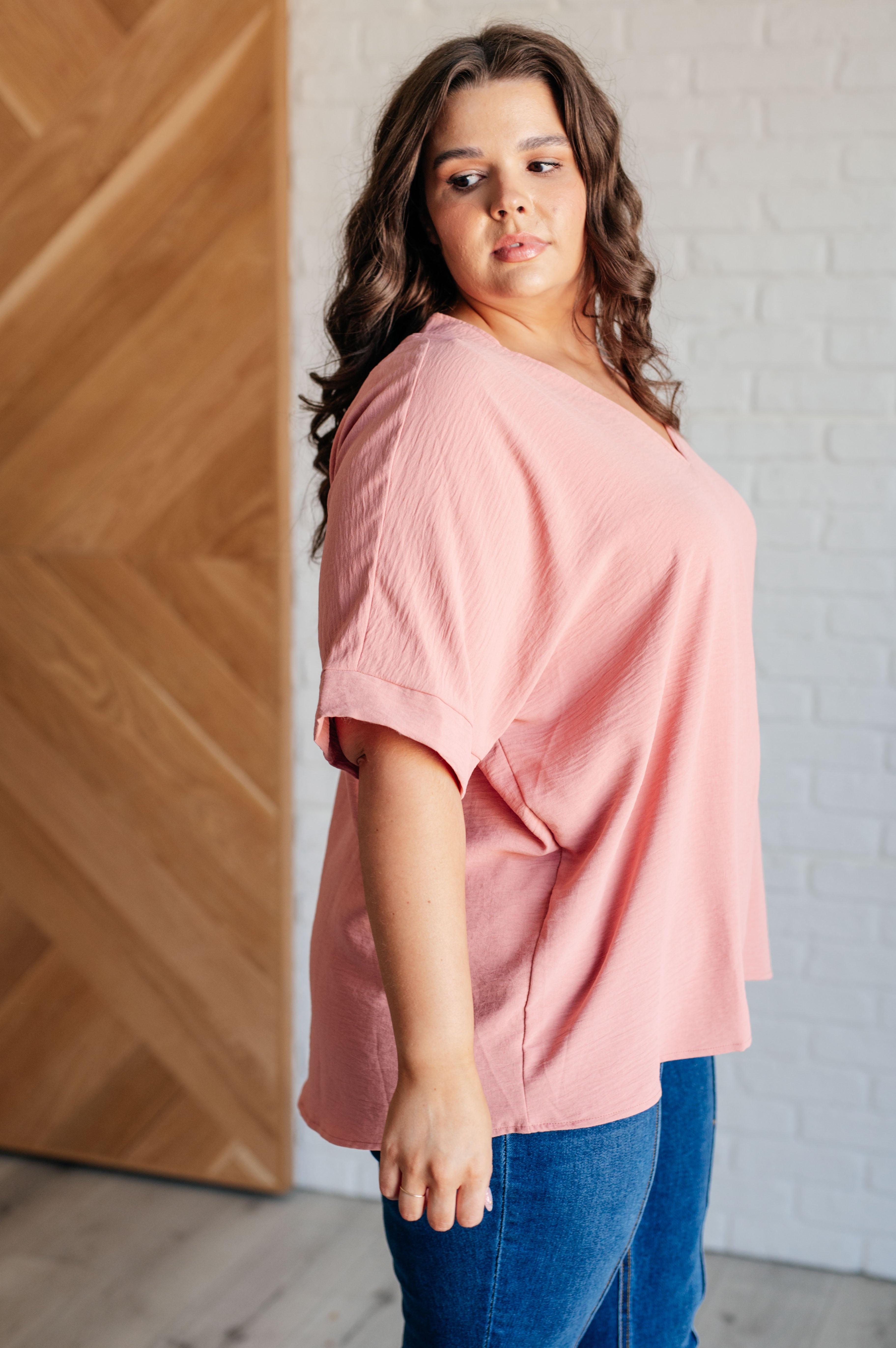 Contrary to Popular Belief V-Neck Blouse - Charming Charlie