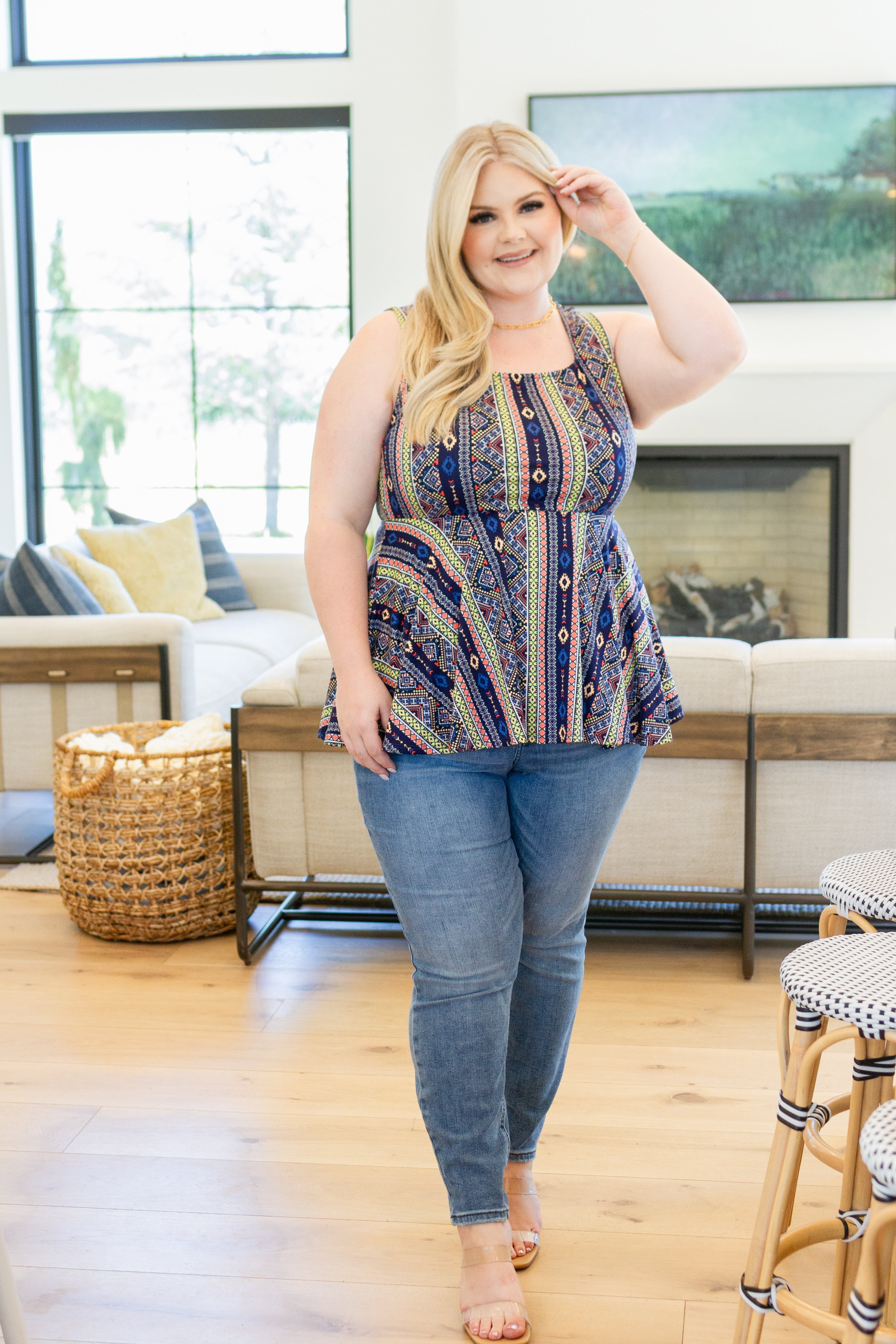 Cool Connections Peplum Tank - Charming Charlie