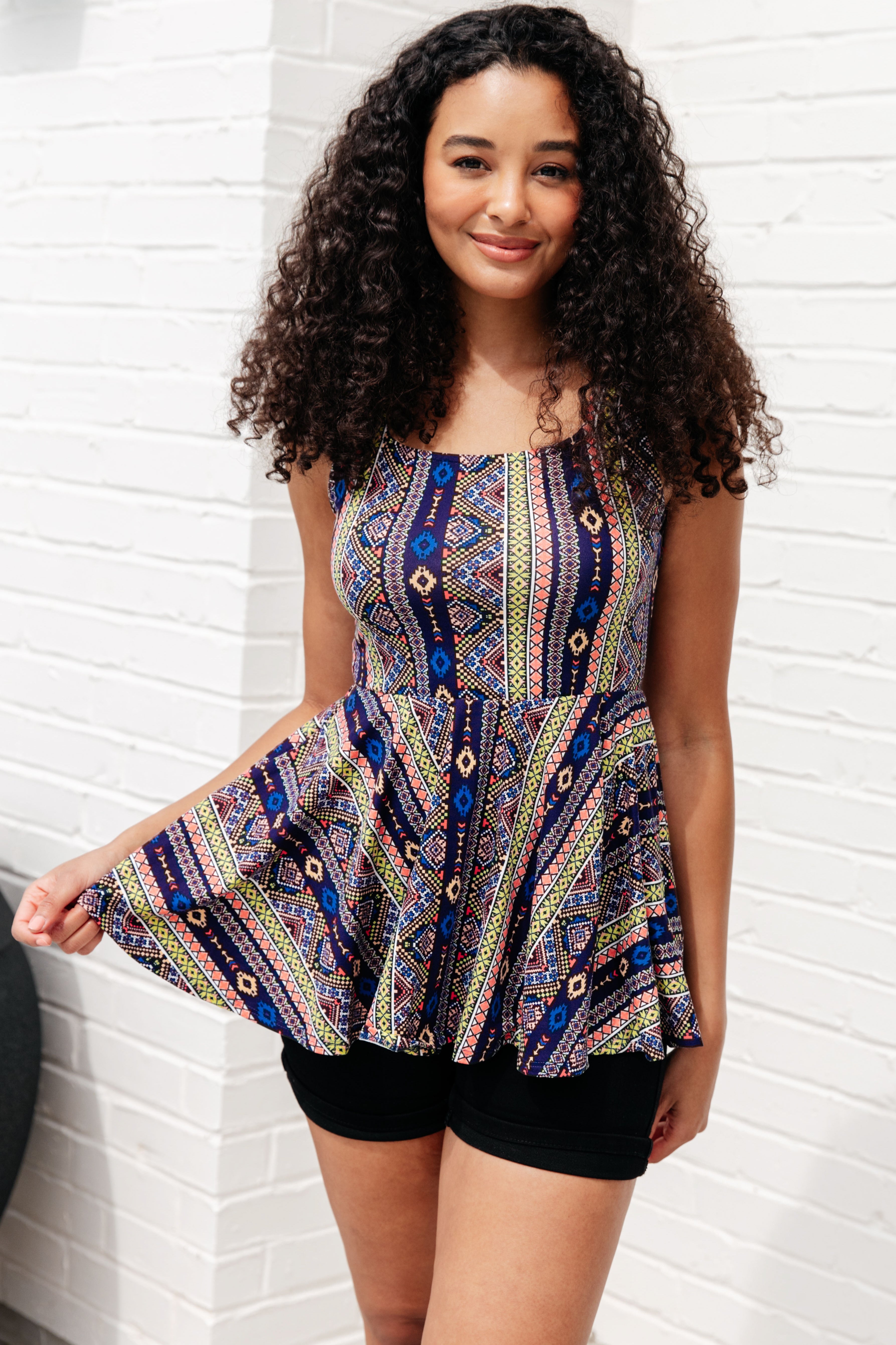 Cool Connections Peplum Tank - Charming Charlie