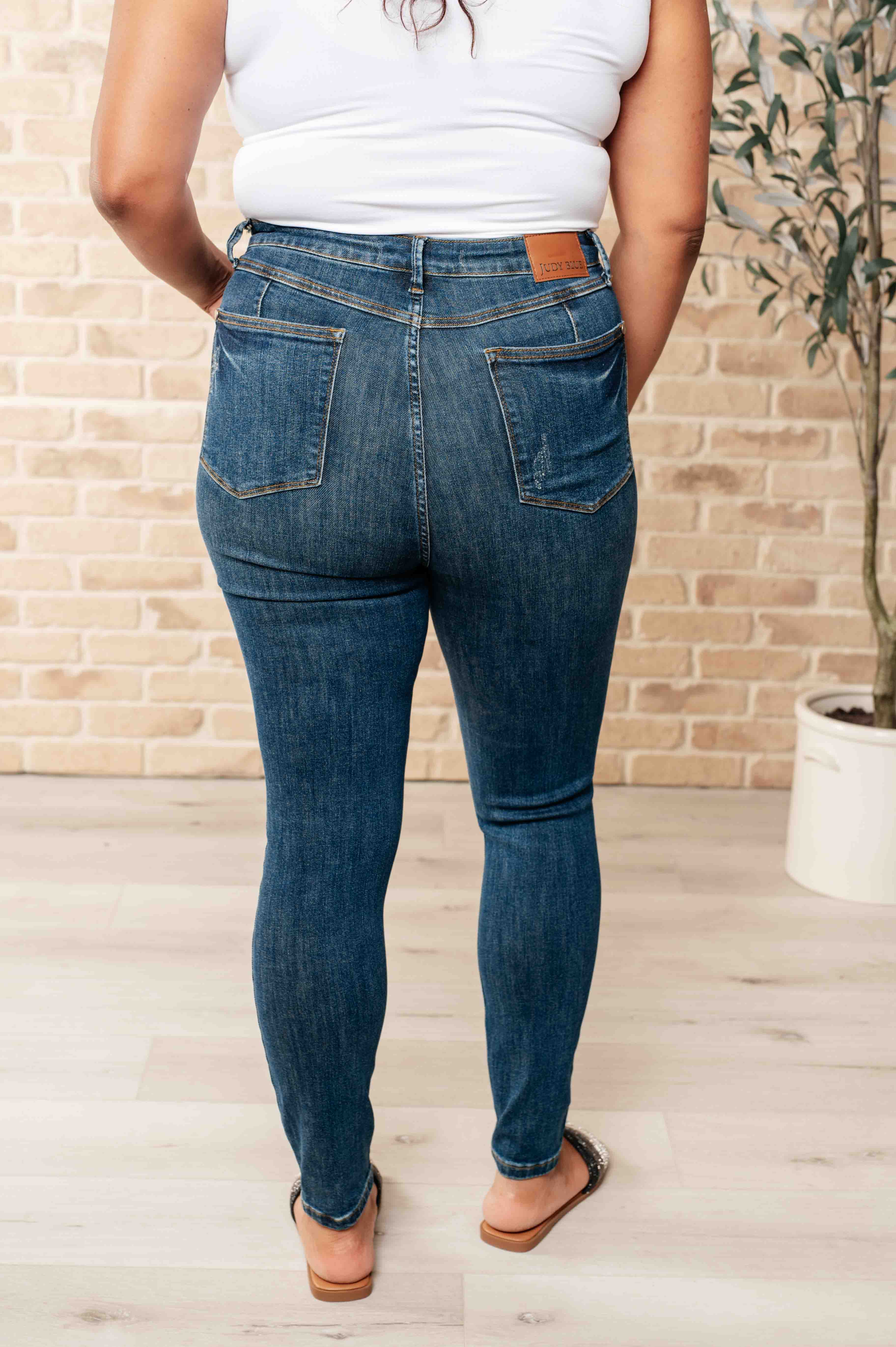 Cora High Rise Control Top Skinny Jeans - Charming Charlie