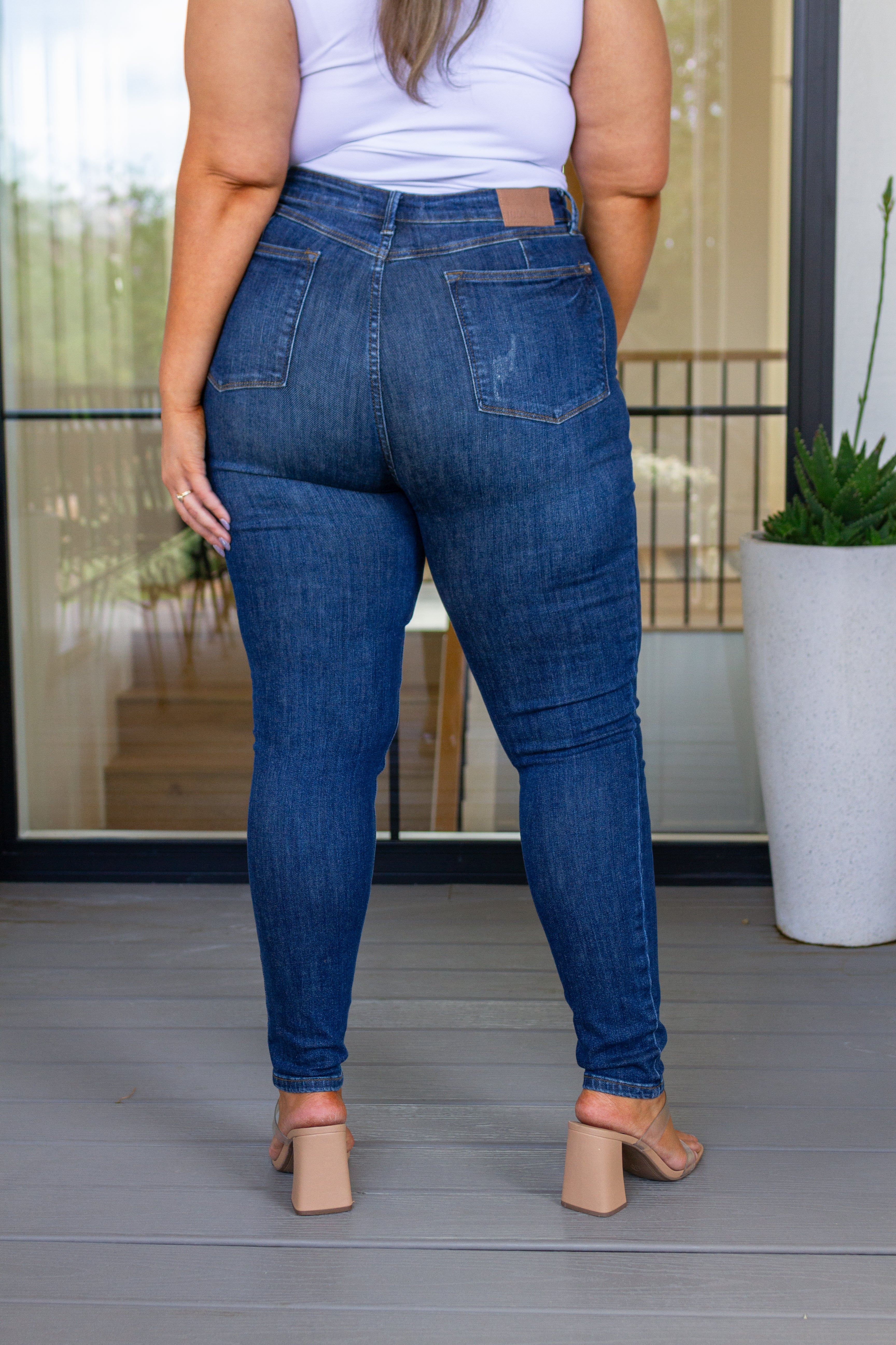 Cora High Rise Control Top Skinny Jeans - Charming Charlie