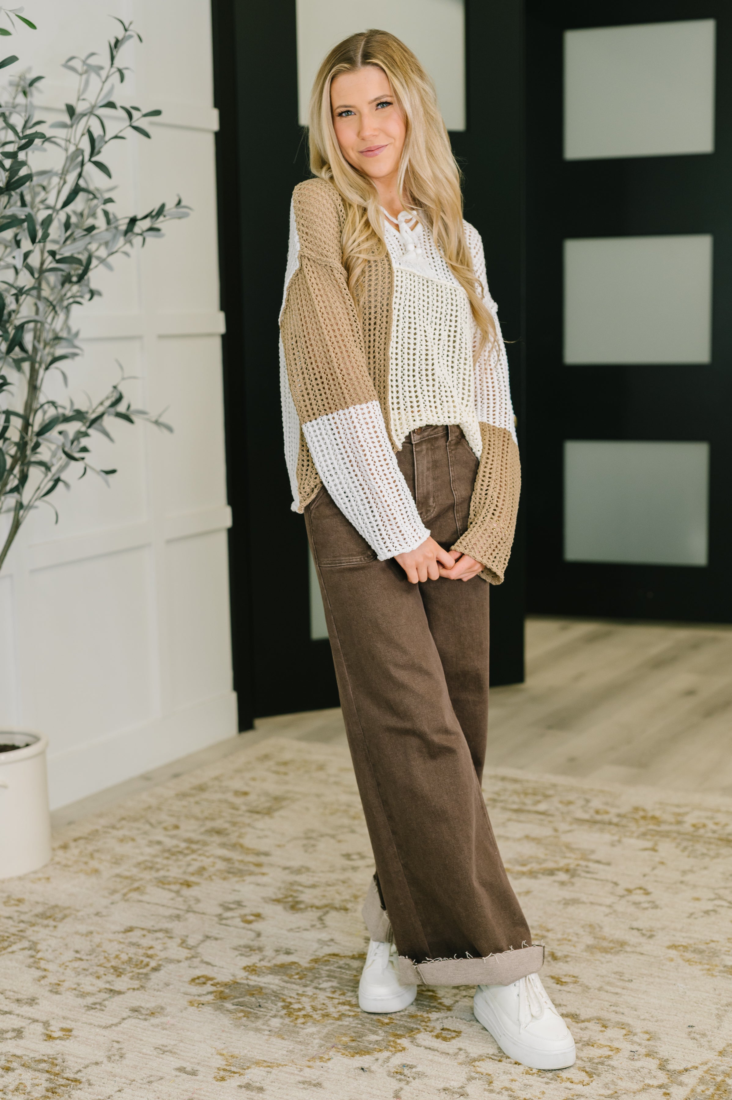 Corner of the Block Loose Knit Sweater - Charming Charlie