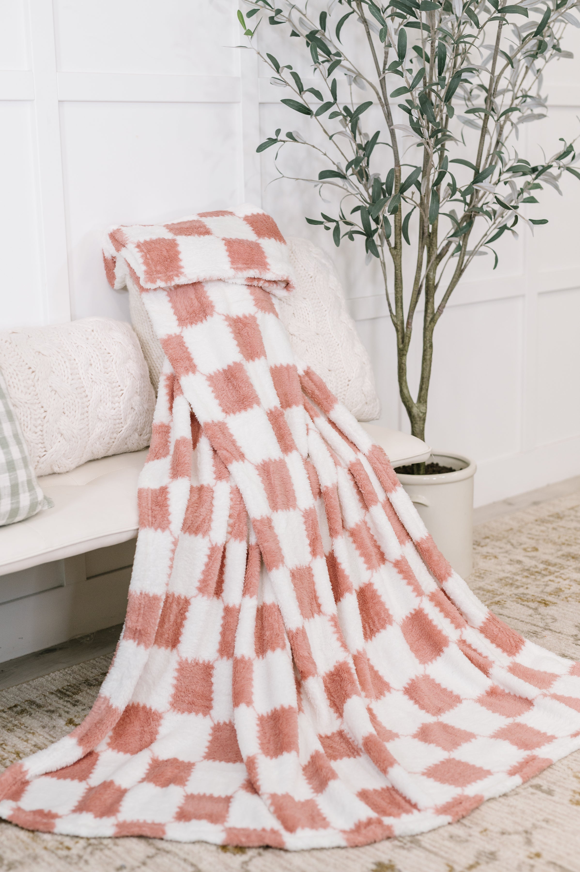 Cotton Candy Checks Blanket - Charming Charlie