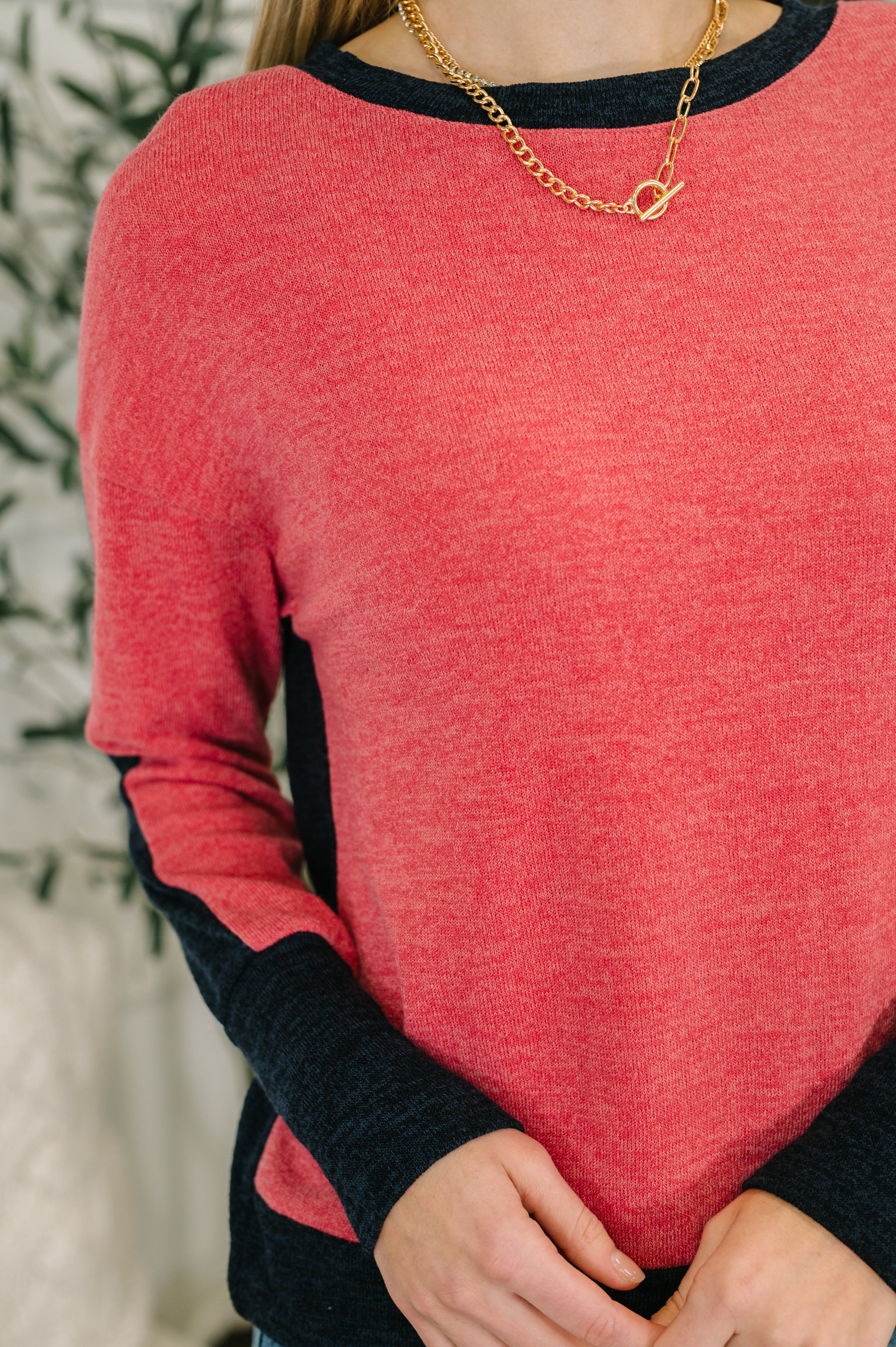Couldn't Be Happier Color Block Long Sleeve Top - Charming Charlie