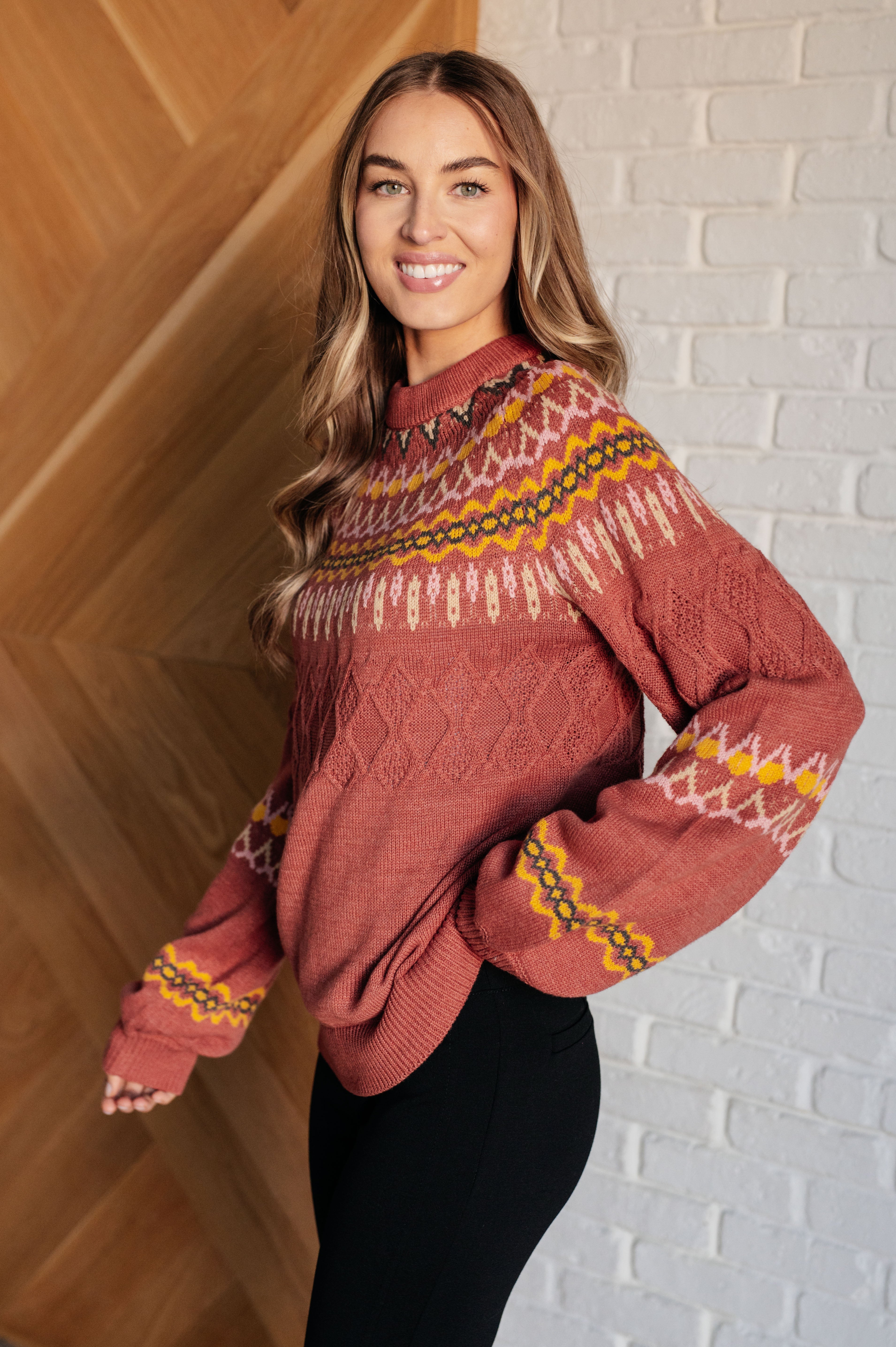 Cozy Chalet Fair Isle Sweater - Charming Charlie