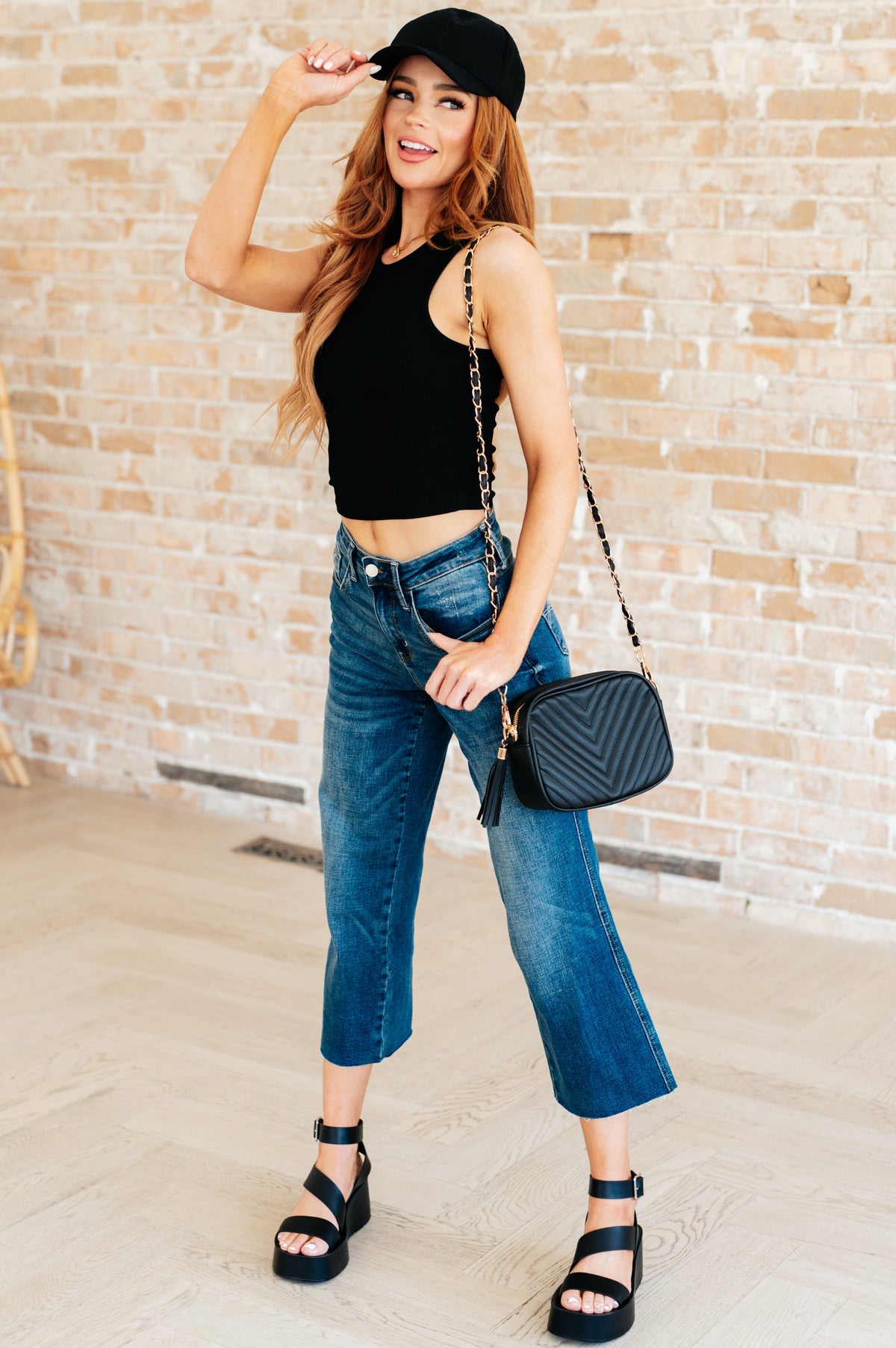 Basic Babe Ball Cap in Black - Charming Charlie