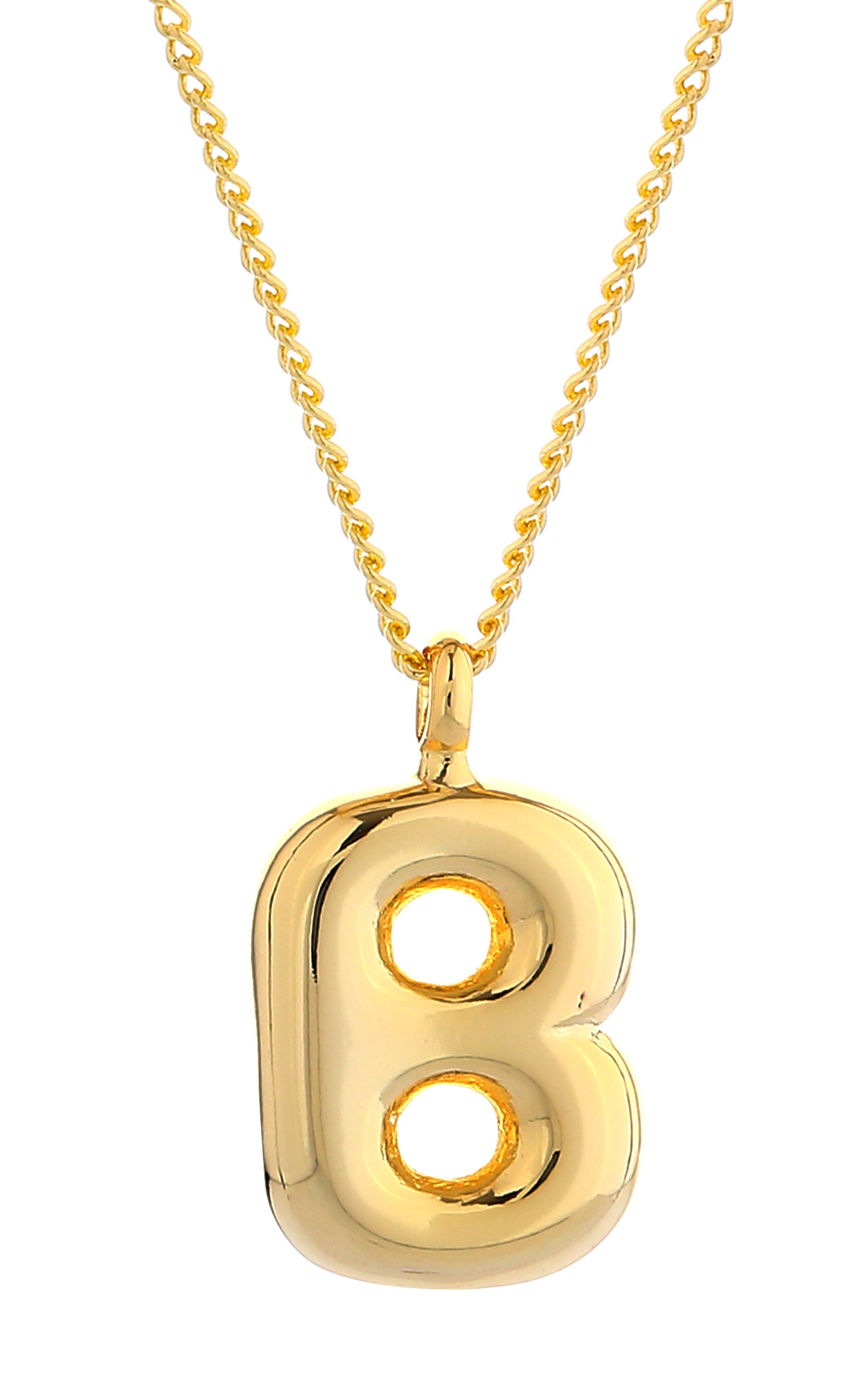 14K Gold Dipped Mini Bold initial Necklace - Charming Charlie