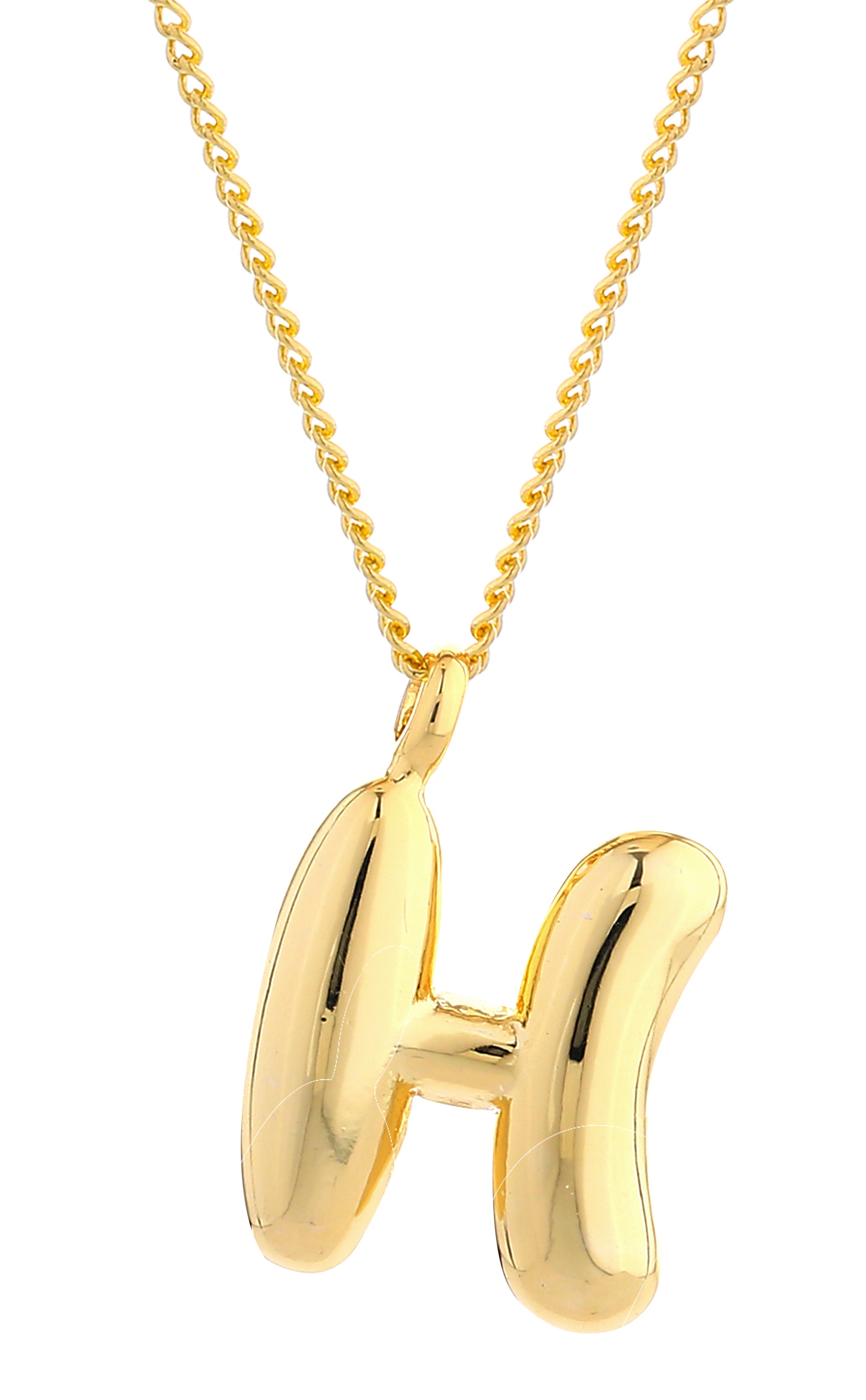 14K Gold Dipped Mini Bold initial Necklace - Charming Charlie
