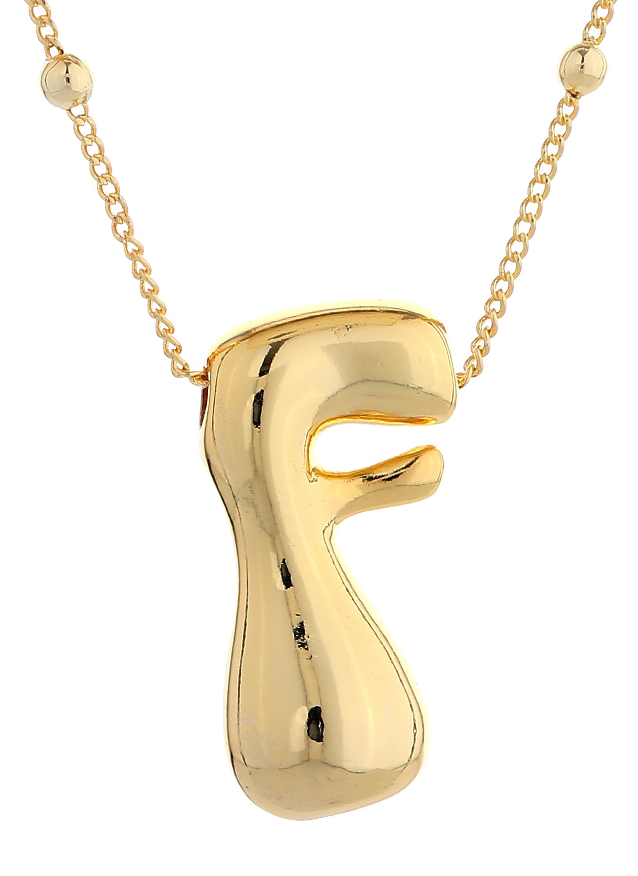 14K Gold Dipped Bold initial Necklace - Charming Charlie