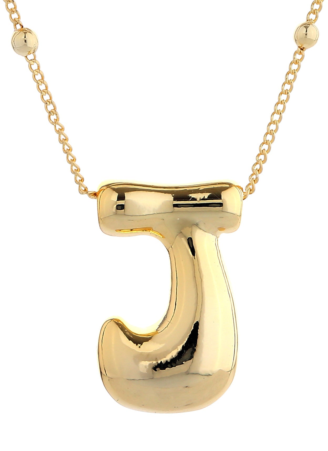 14K Gold Dipped Bold initial Necklace - Charming Charlie
