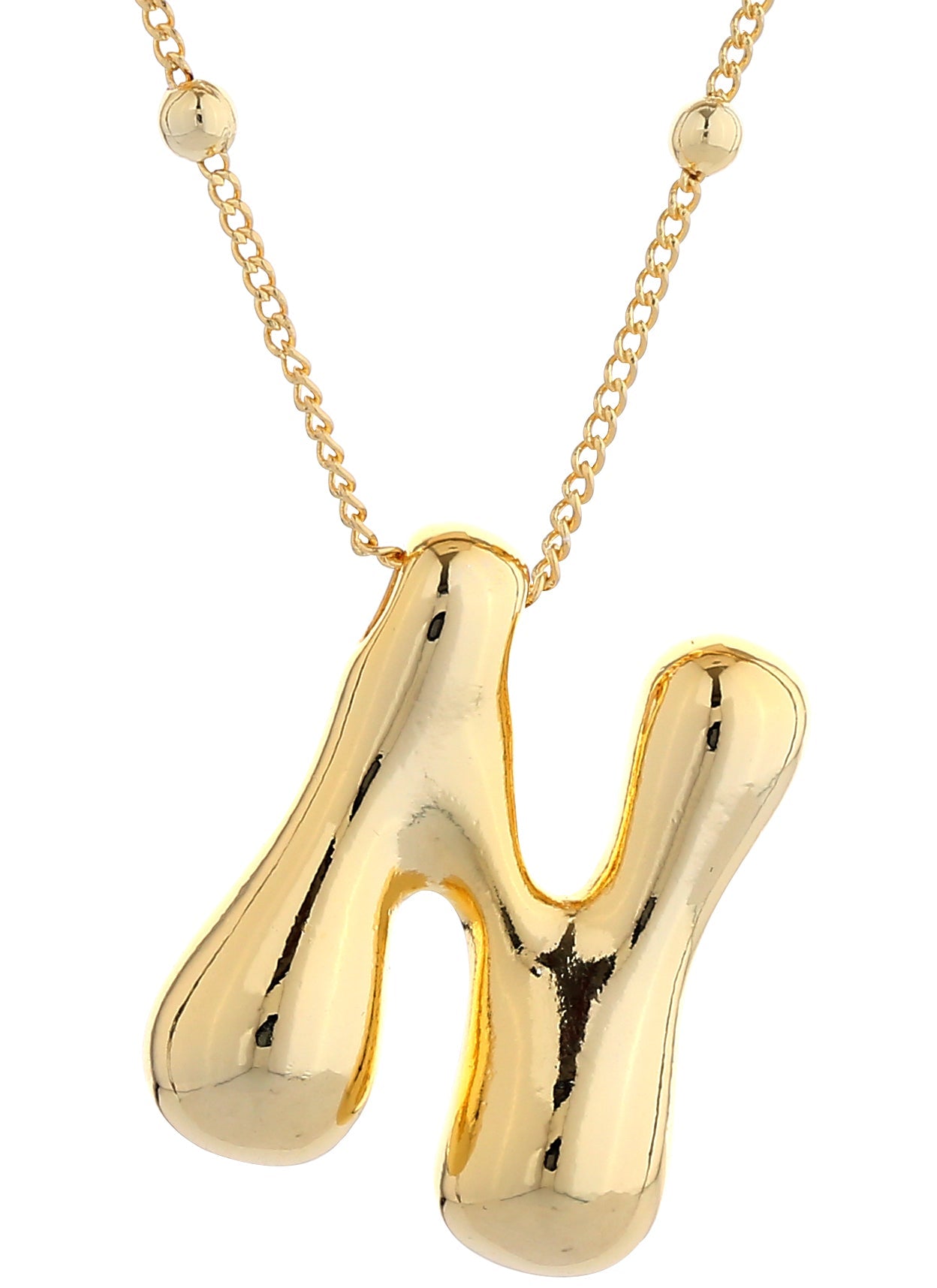 14K Gold Dipped Bold initial Necklace - Charming Charlie