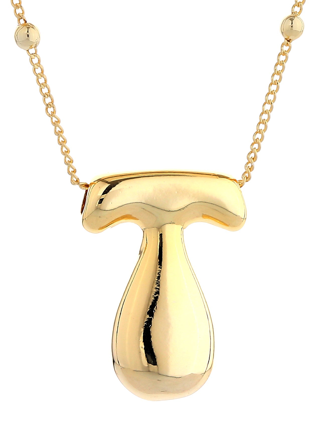 14K Gold Dipped Bold initial Necklace - Charming Charlie
