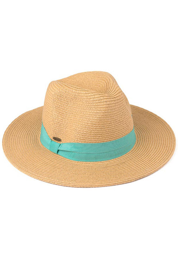C.C Straw Hat - DarkNatural Mint - Sun Hats