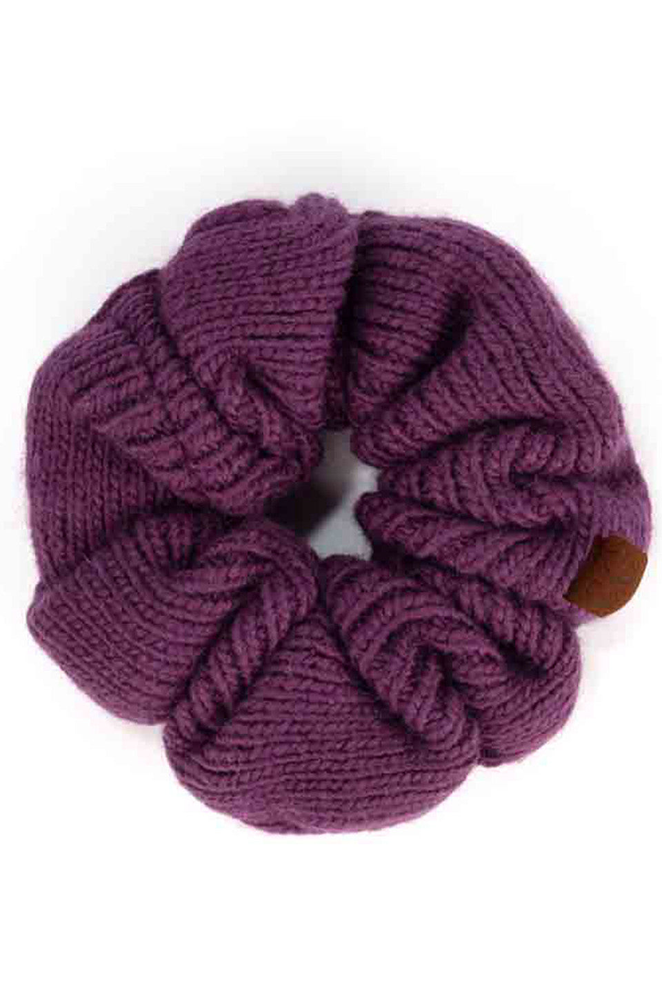 Dark Purple C.C. Soft Knit Scrunchies provide a stylish and comfortable way to keep your hair in place without causing damage. Made with soft knit material, they are gentle on your hair and perfect for everyday wear. Their scrunchy design also adds a trendy touch to your hairstyle