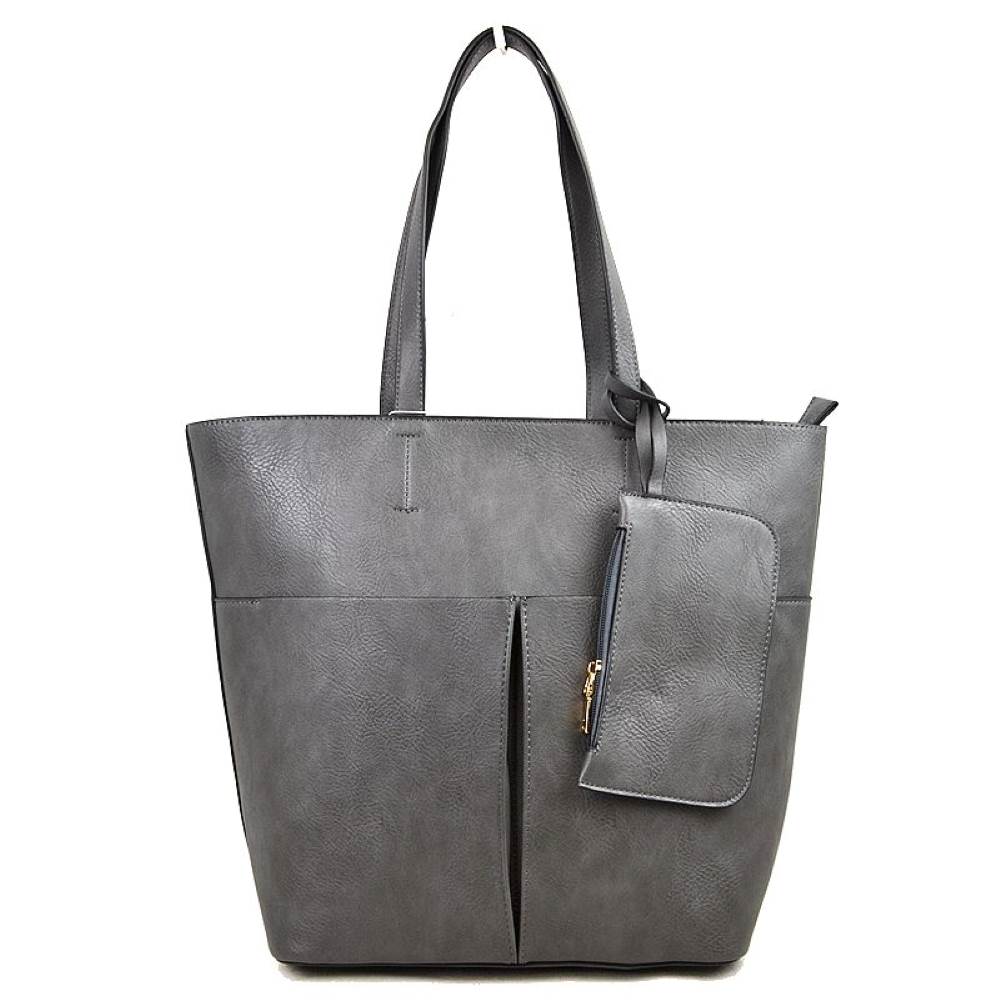 3 In 1 Large Soft Faux Leather Womens Tote Handbags - Charming Charlie