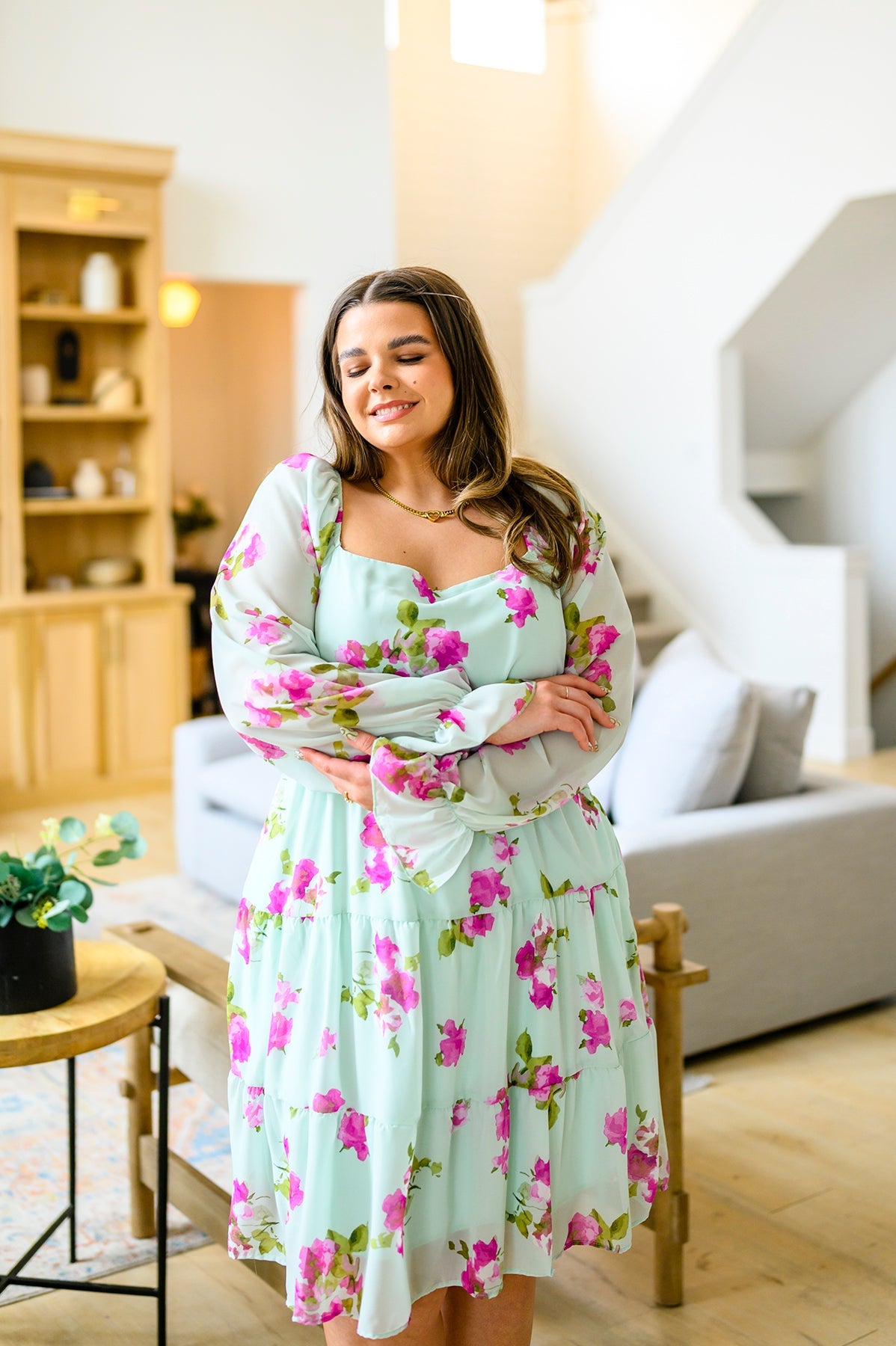Delightfully Yours Floral Dress - Charming Charlie