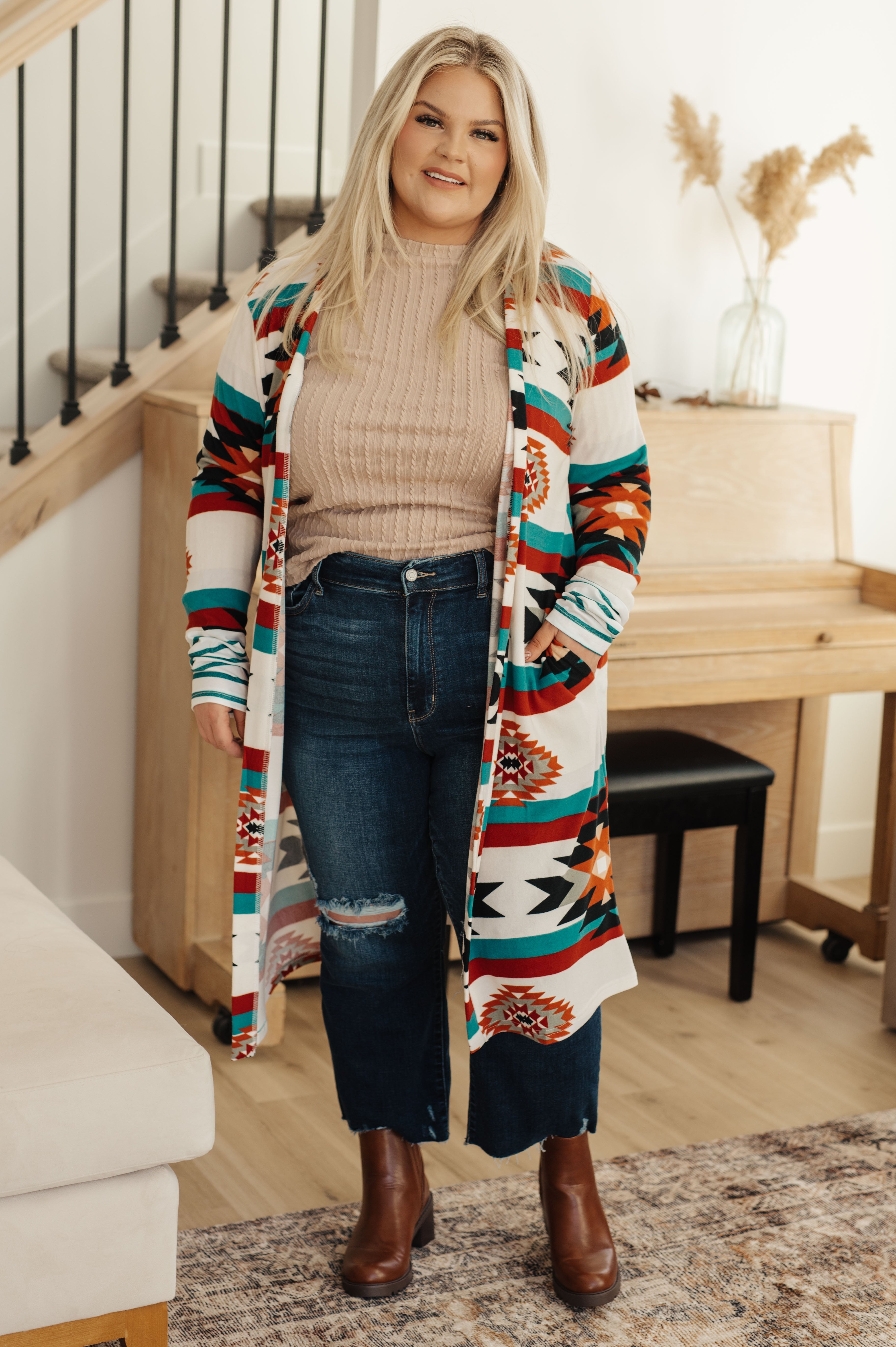 Winding Down Cable Detail Top - Charming Charlie