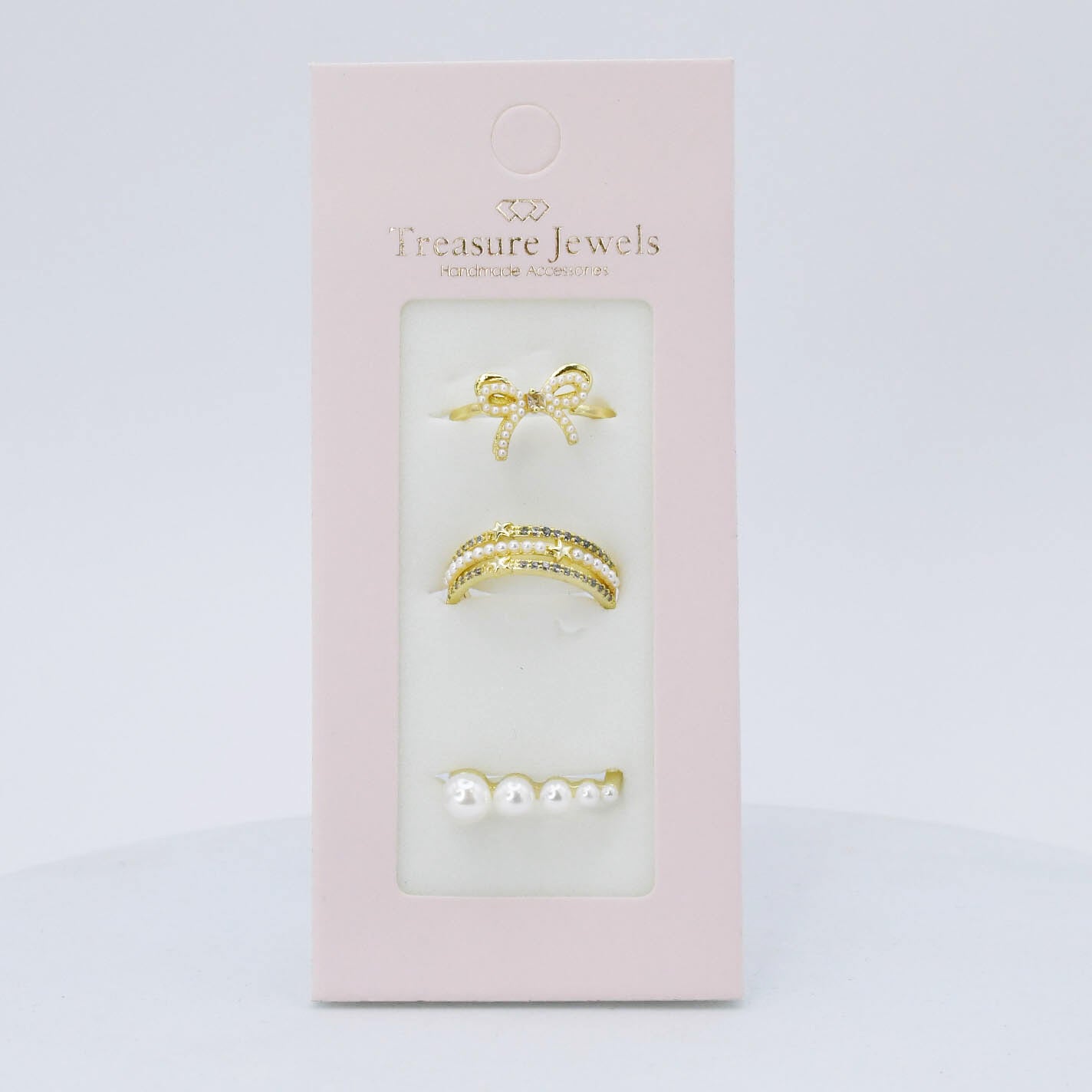 Divine Pearl Ring Set - Charming Charlie