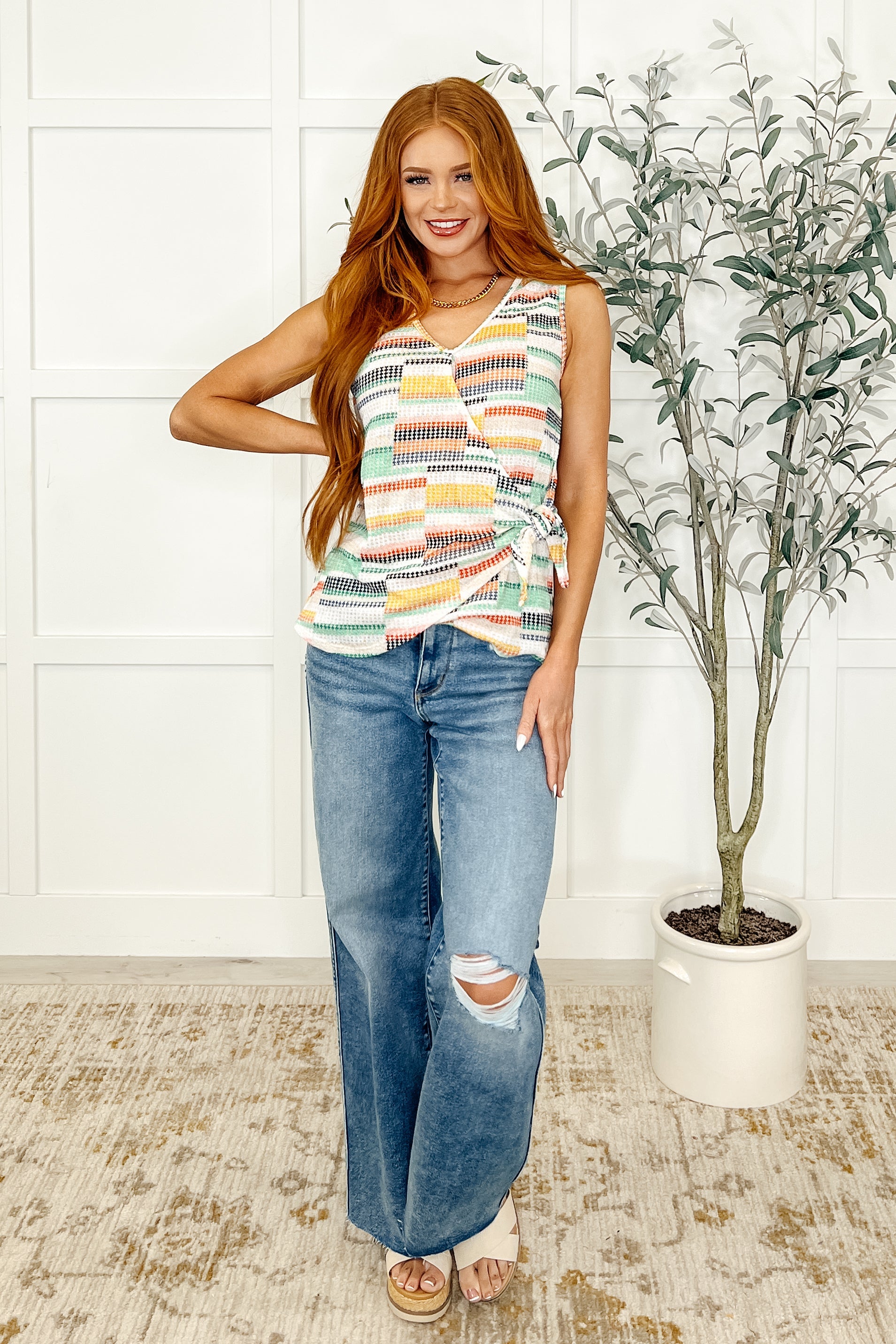 Do Ya Step V-Neck Tank - Charming Charlie