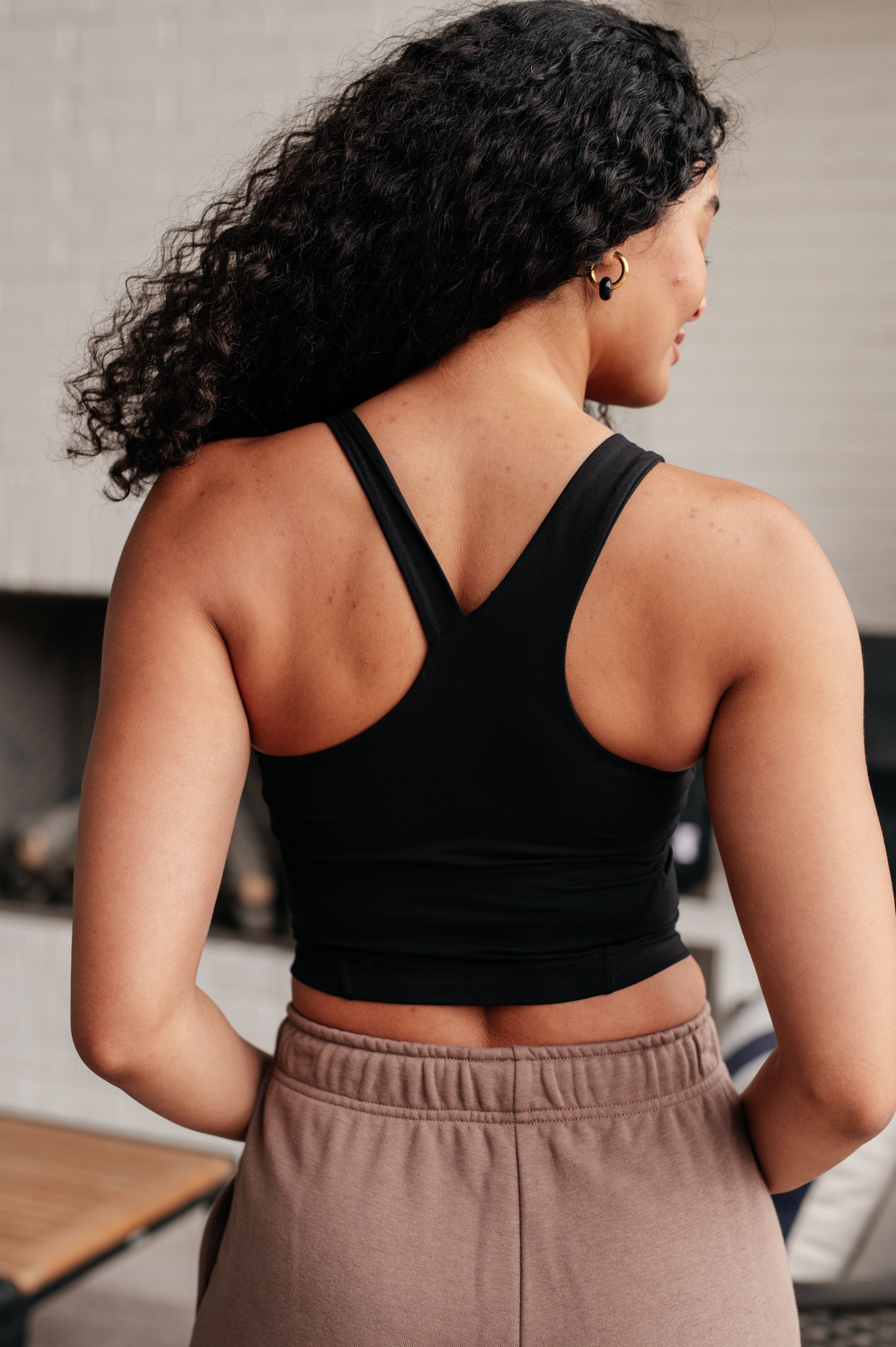Doing it For Me Asymmetrical Tank in Black - Charming Charlie