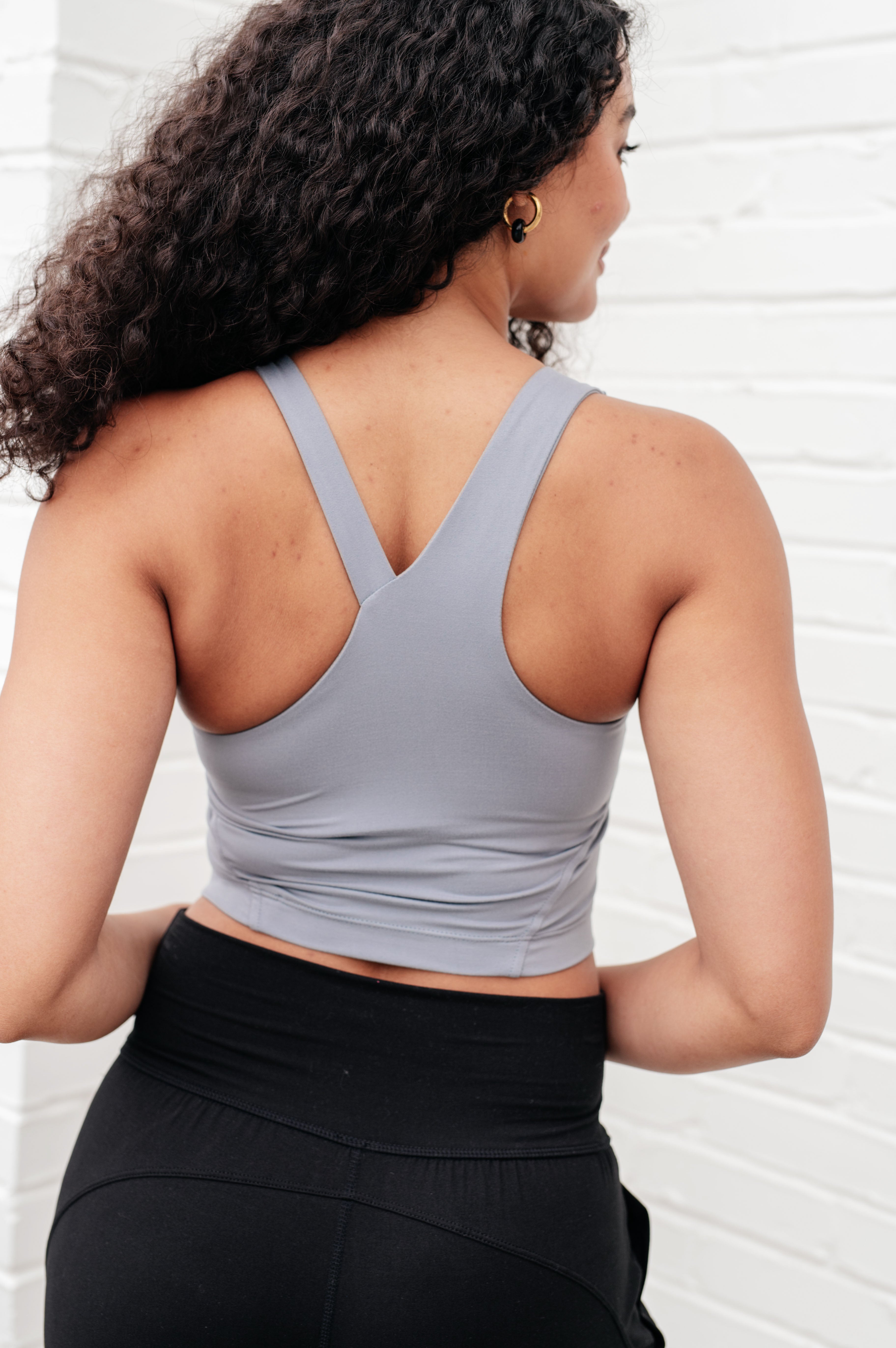 Doing it For Me Asymmetrical Tank in Rhino Grey - Charming Charlie