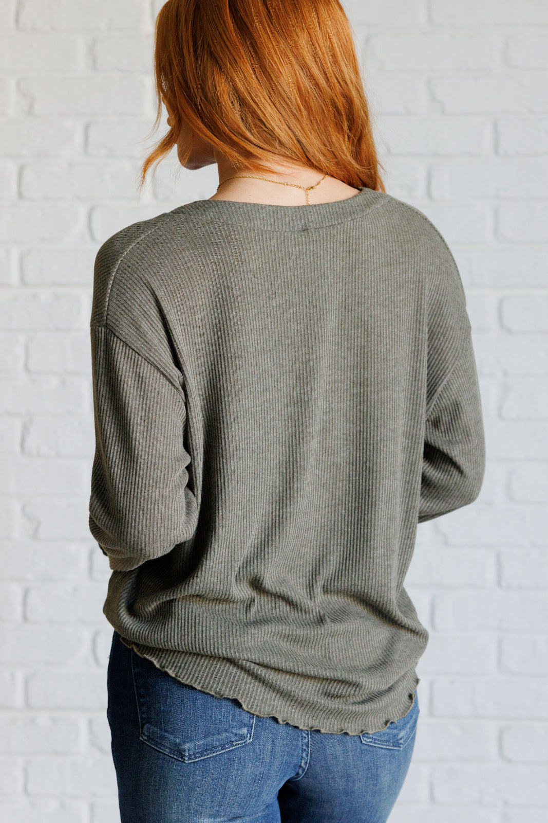 Don't Be Careless Ribbed Knit Top - Charming Charlie