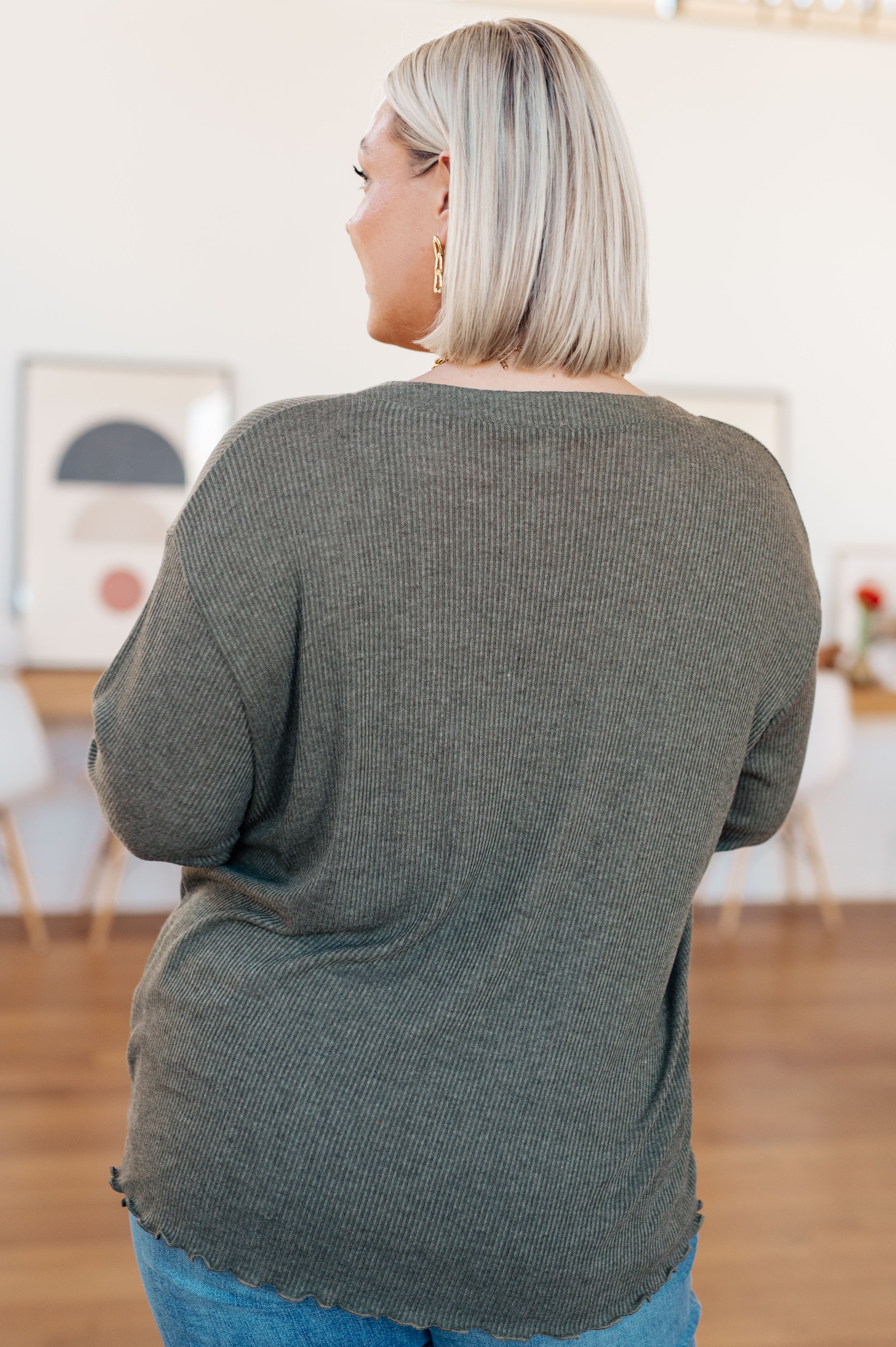 Don't Be Careless Ribbed Knit Top - Charming Charlie