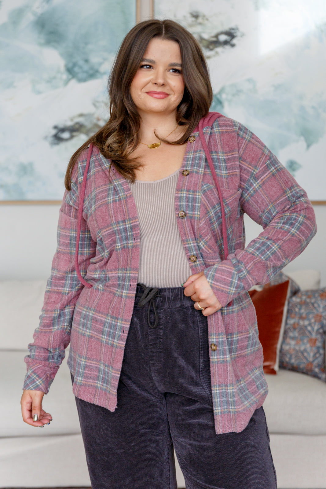 Down in the Valley Hooded Shacket - Charming Charlie