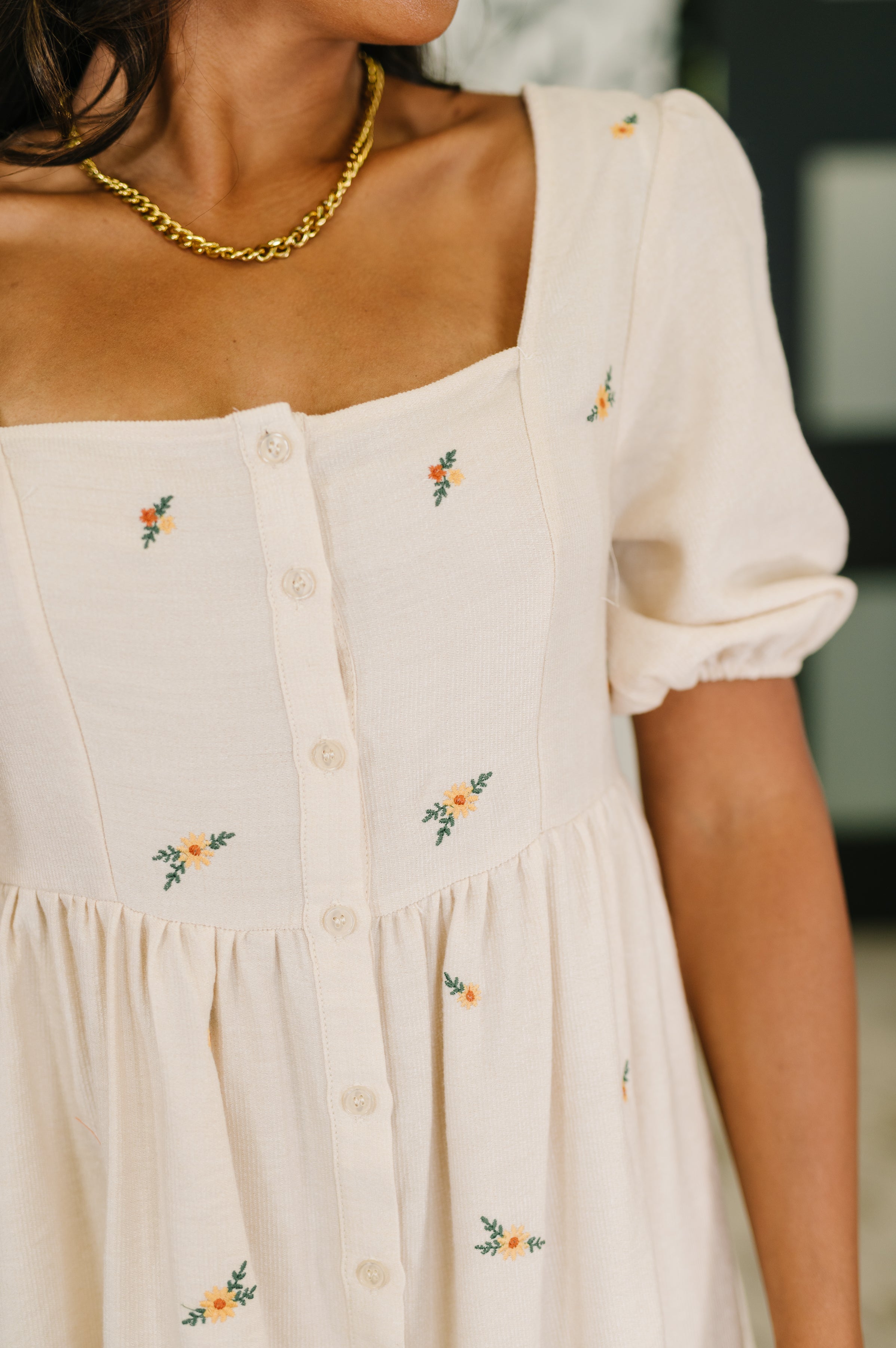 Dream a Little Dream Embroidered Dress - Charming Charlie