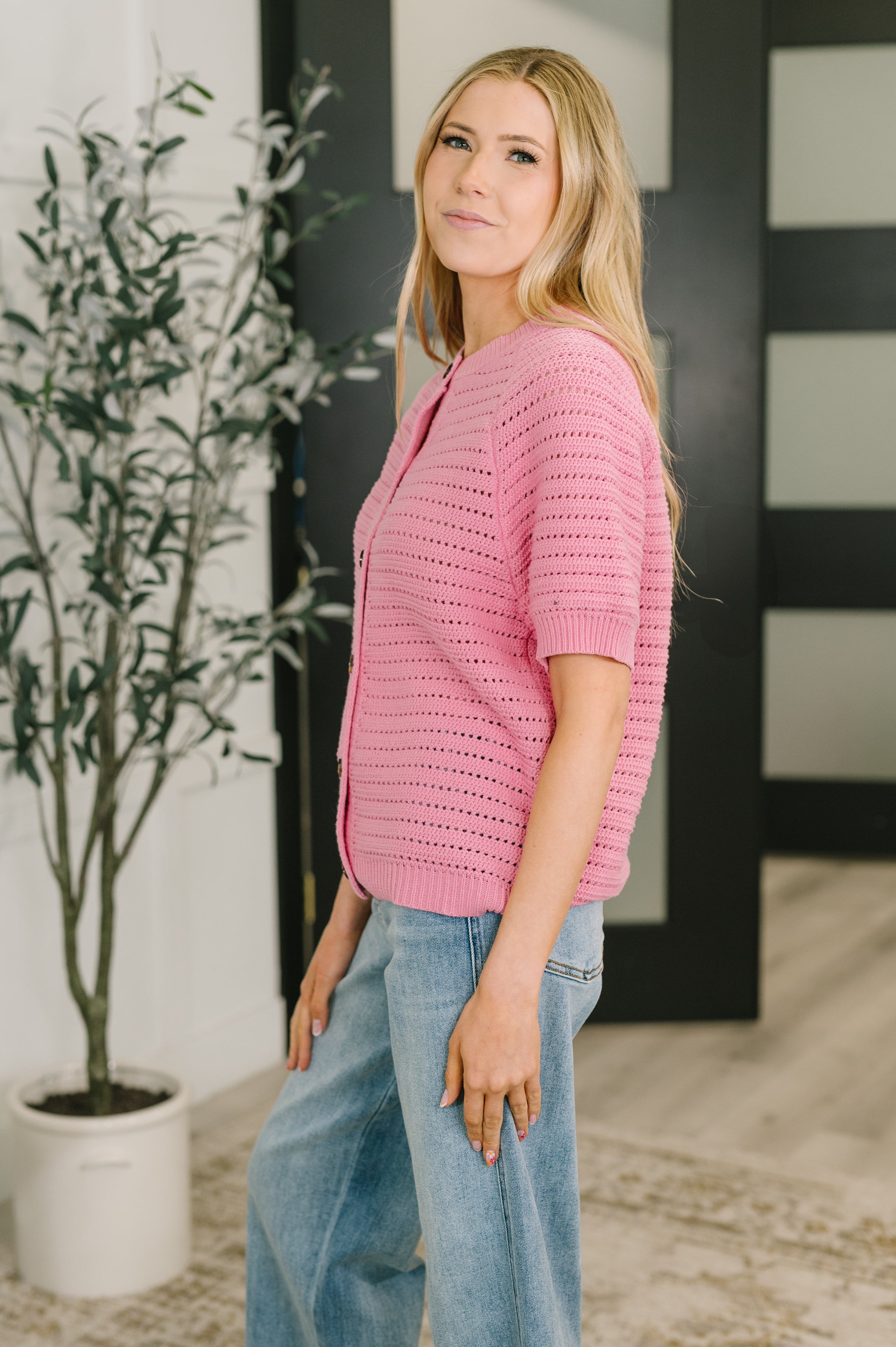 Dreaming All Day Sweater Knit Button Down - Charming Charlie