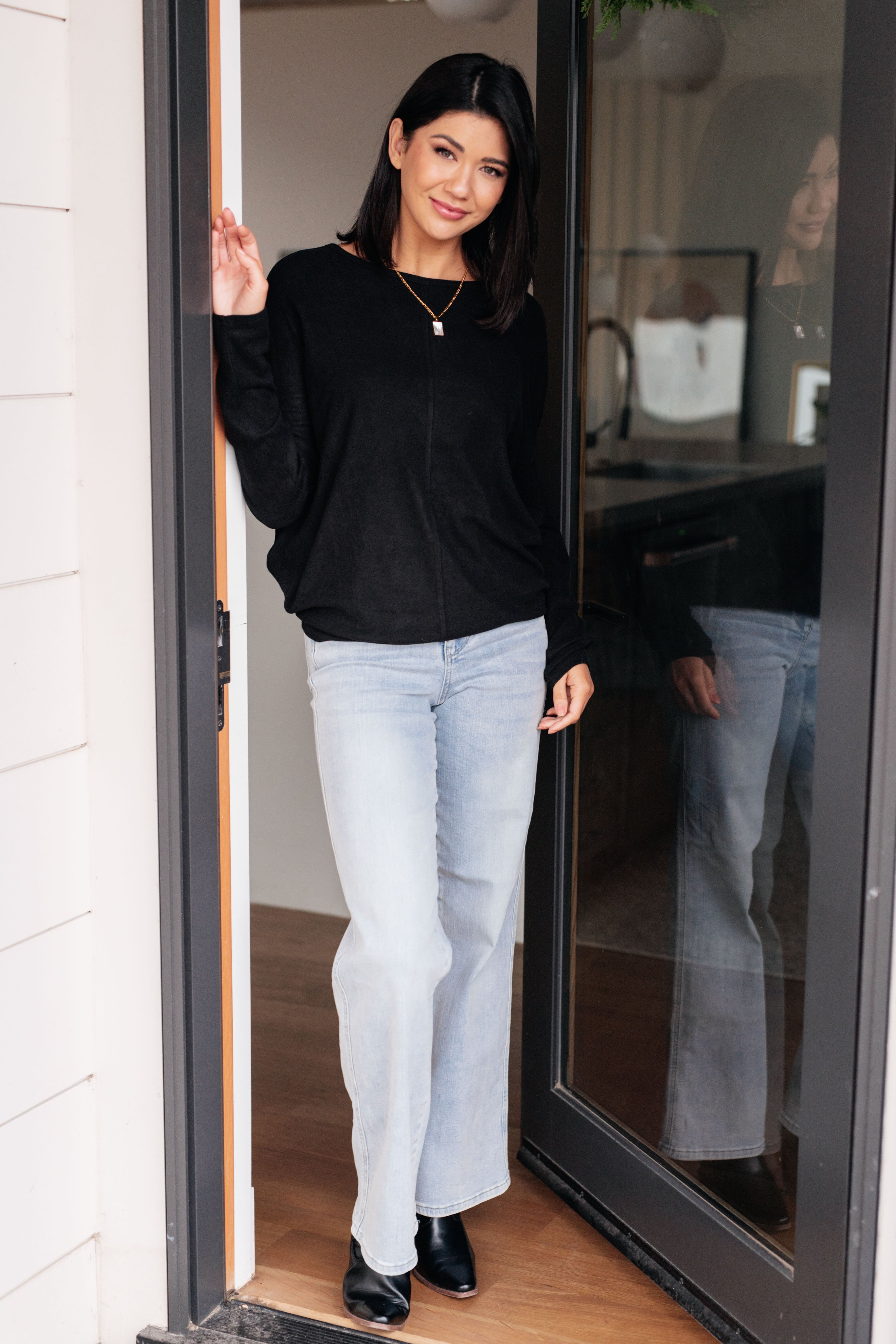 Drive Downtown Dolman Sleeve Top - Charming Charlie