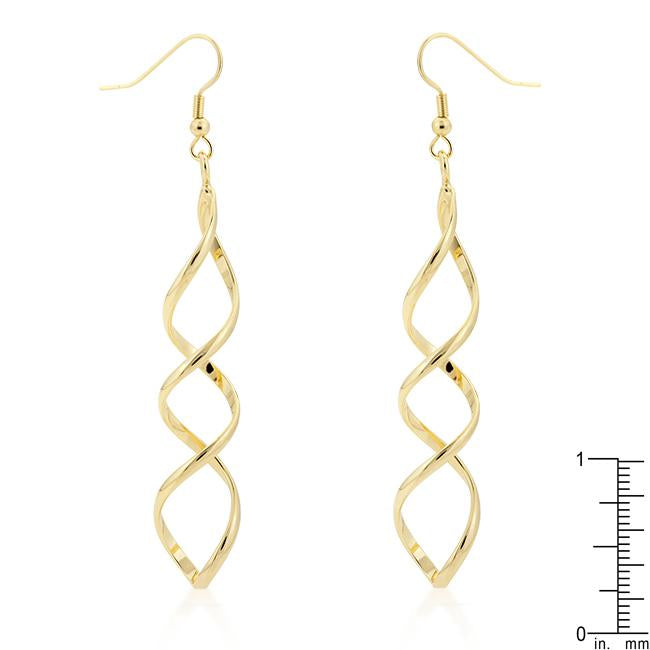 Golden Twist Earrings - Charming Charlie