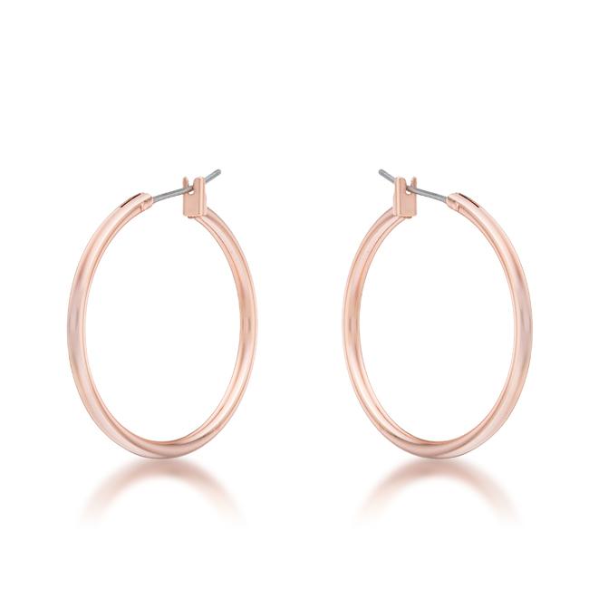 Small Rosegold Hoop Earrings - Charming Charlie