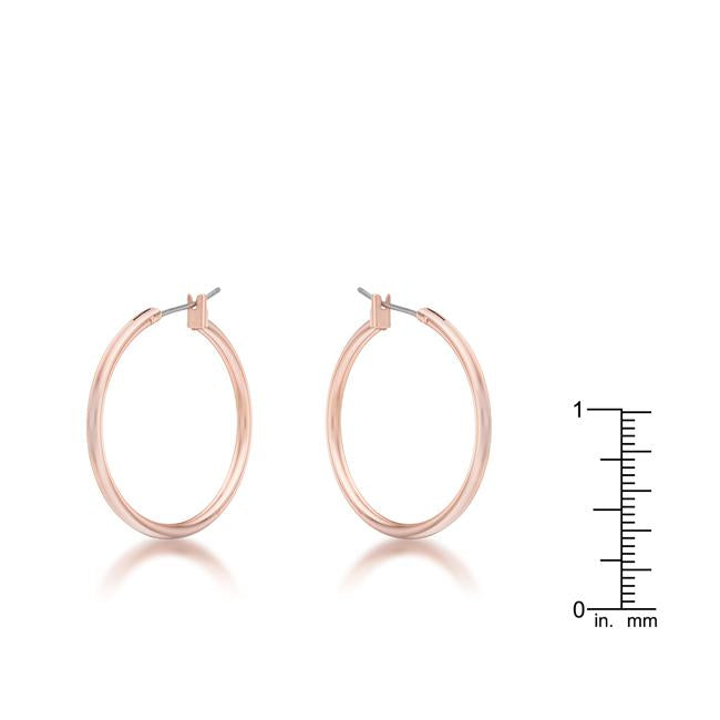 Small Rosegold Hoop Earrings - Charming Charlie