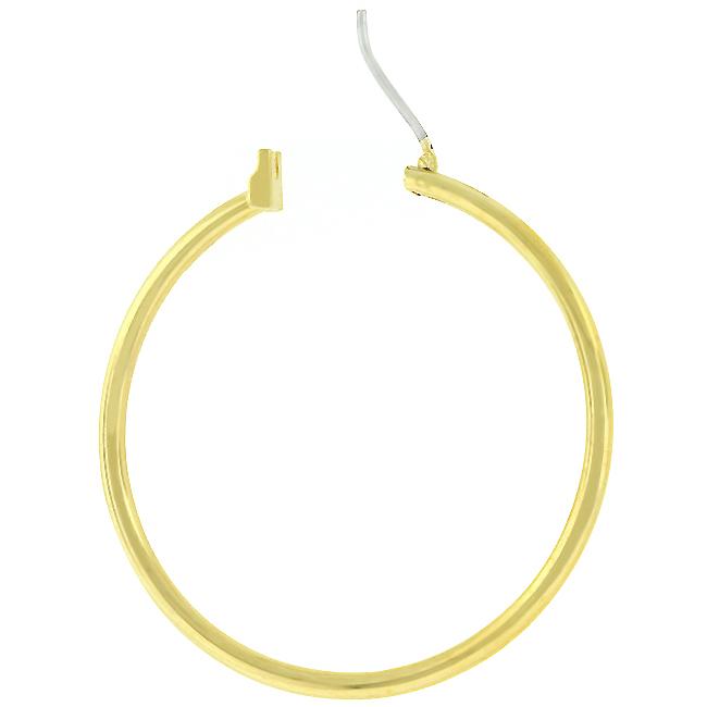 Basic Golden Hoop Earrings - Charming Charlie