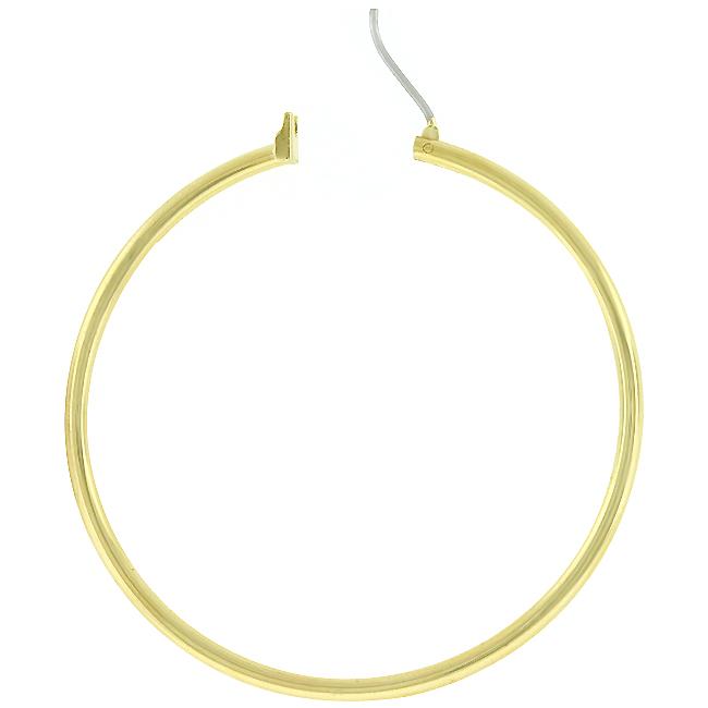Large Golden Hoop Earrings - Charming Charlie
