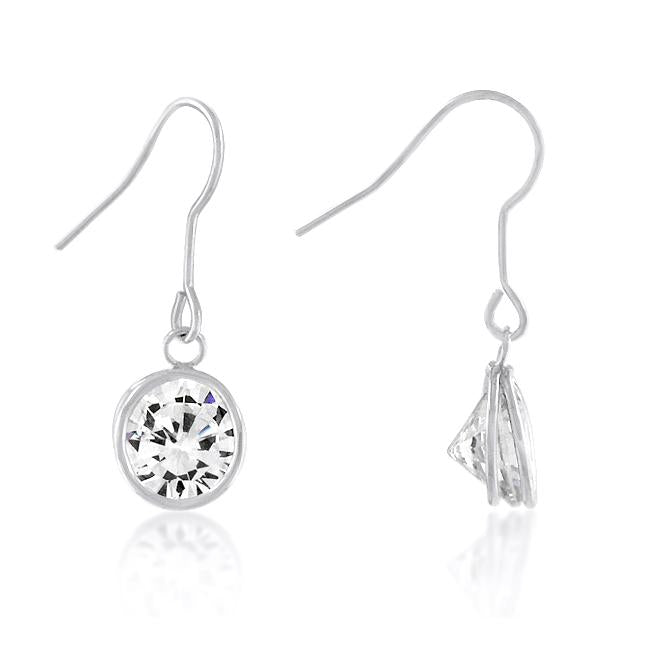 Bezel Solitaire Stud Earrings - Charming Charlie