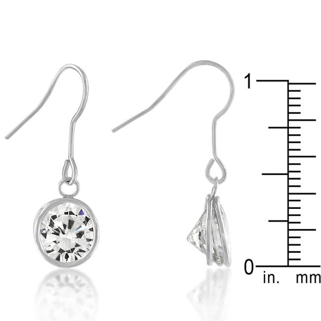Bezel Solitaire Stud Earrings - Charming Charlie