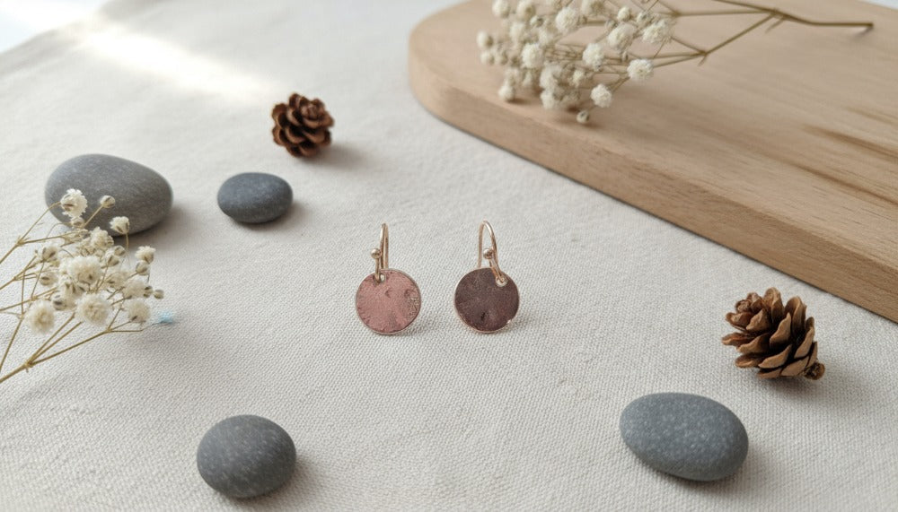 Rose Gold Aura Stud Earrings - Charming Charlie