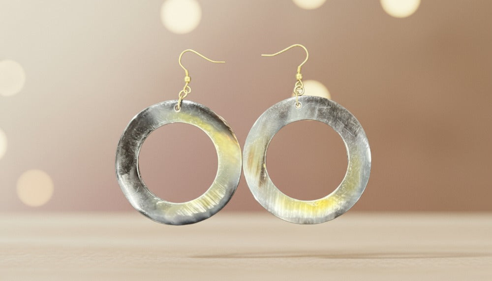Lustrous Circle Hoop Earrings - Charming Charlie
