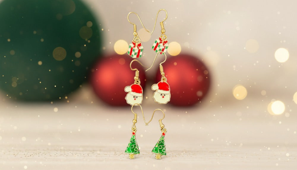 Holiday Cheer Dangle Set Earrings - Charming Charlie
