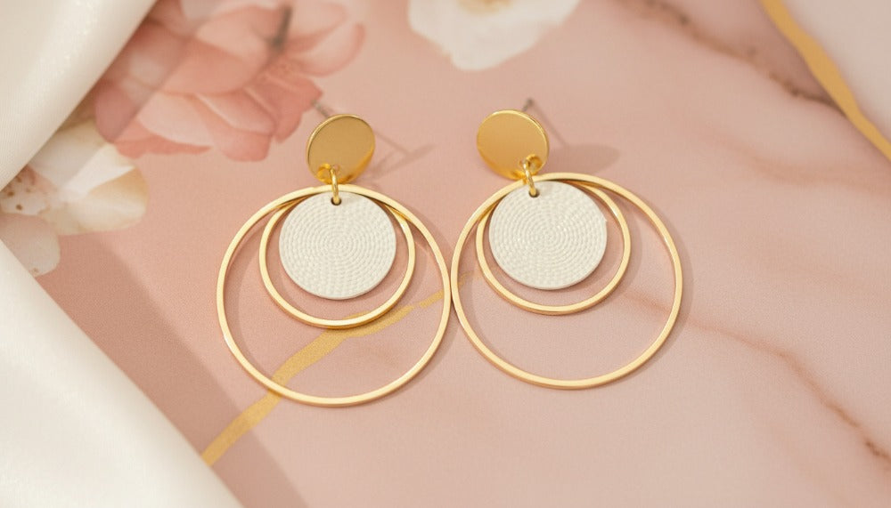 Radiant Halo Hoop Earrings - Charming Charlie